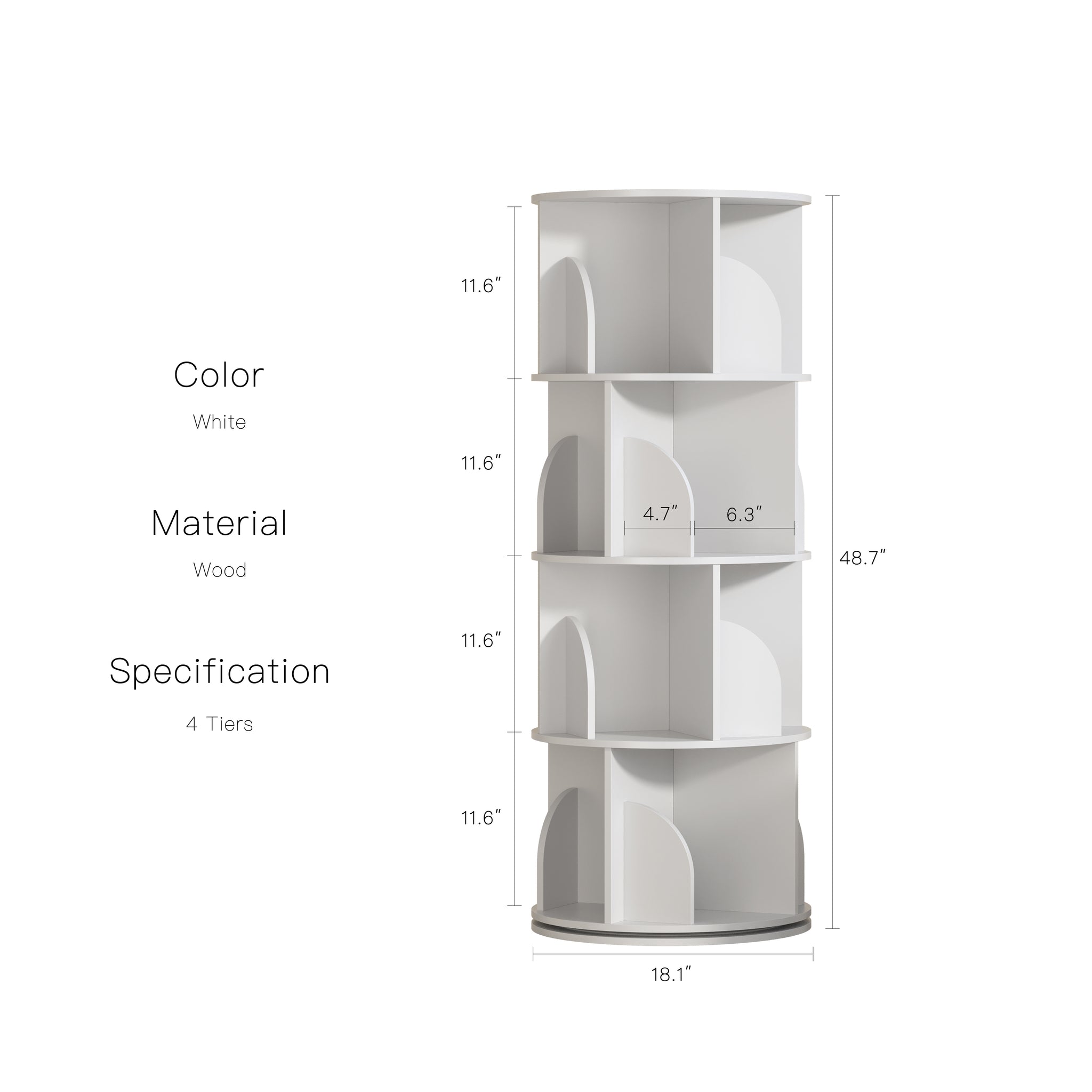 YOWOS Circinus Core 360° Rotating Storage Rack