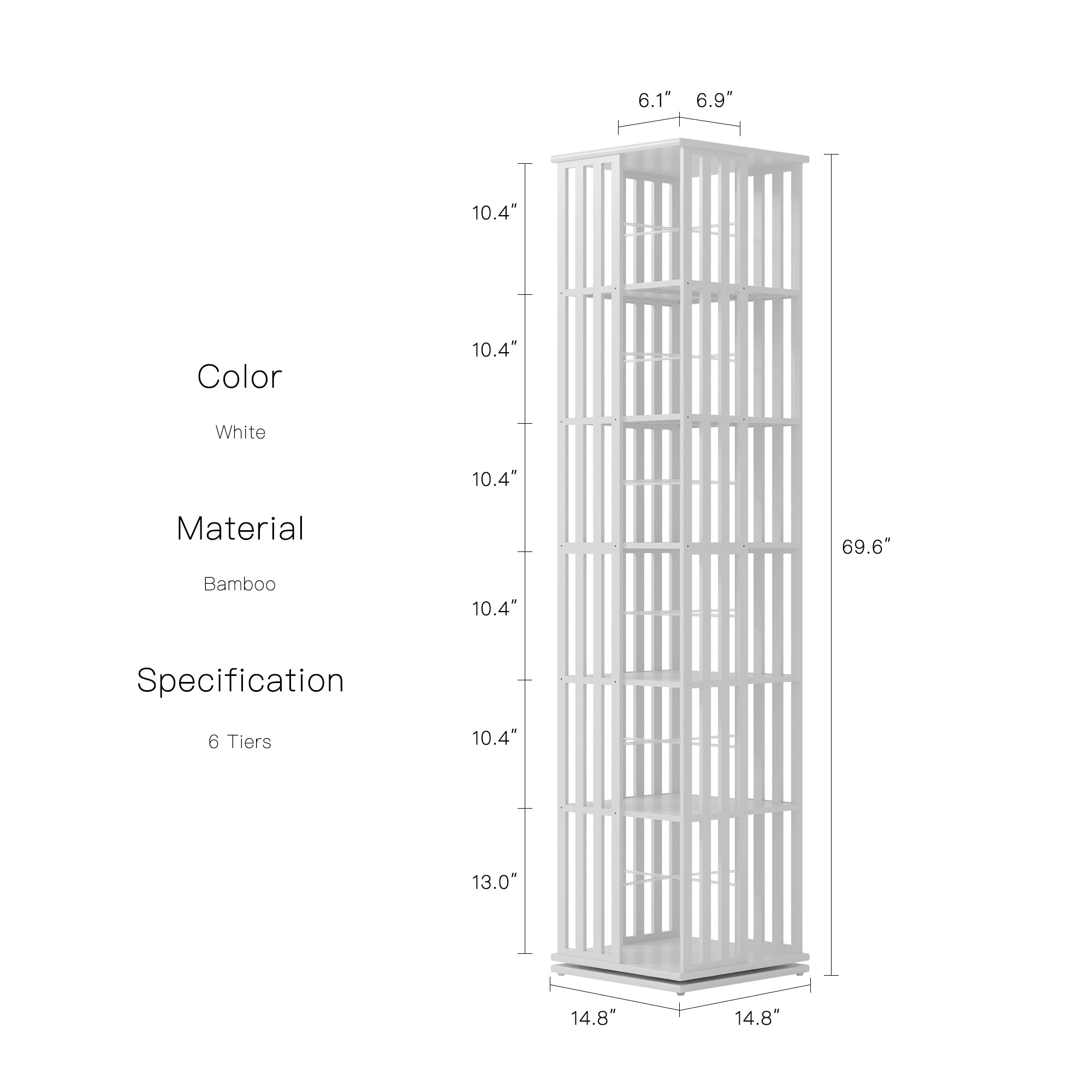 YOWOS Meridian 360° Rotating Storage Rack