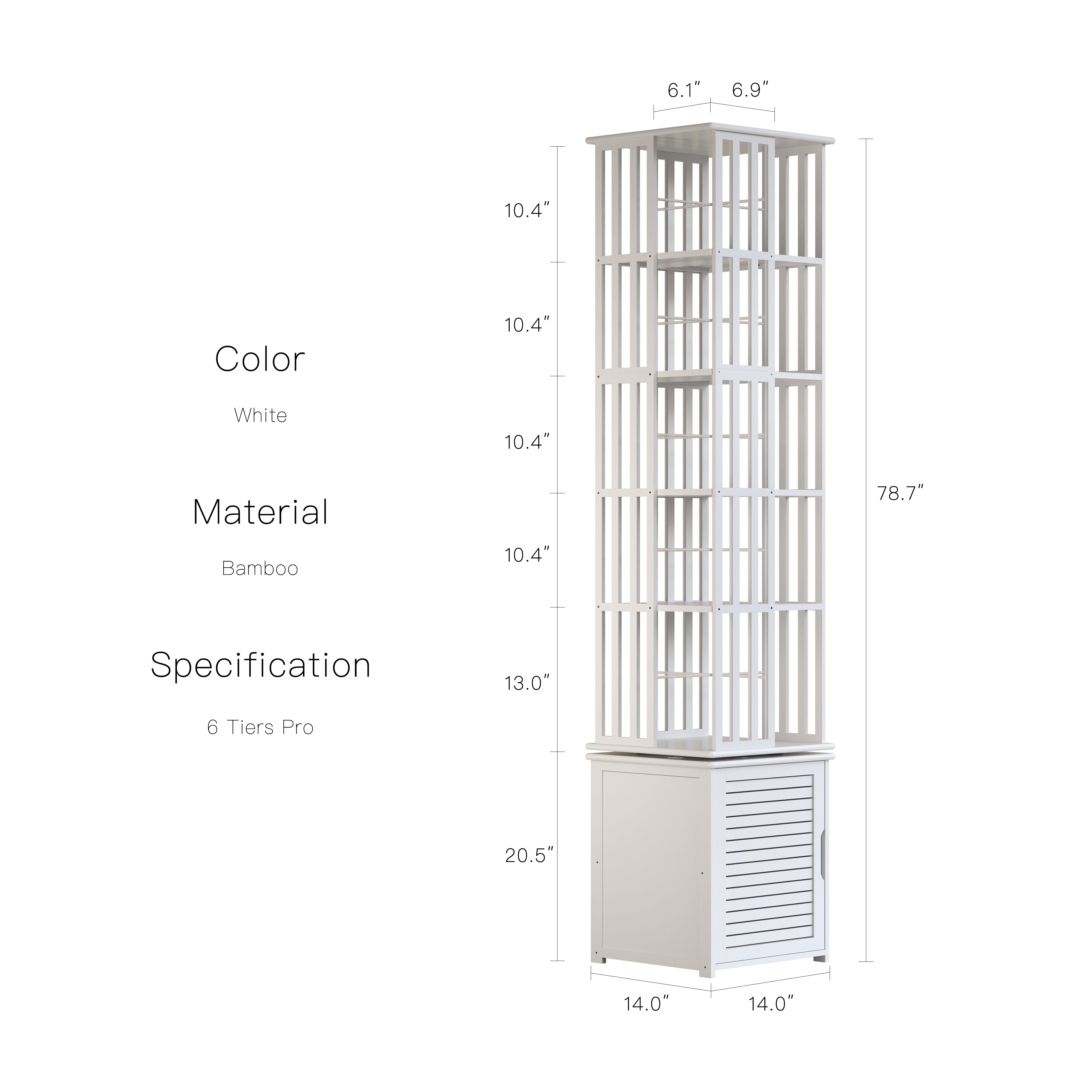 YOWOS Meridian 360° Rotating Storage Rack