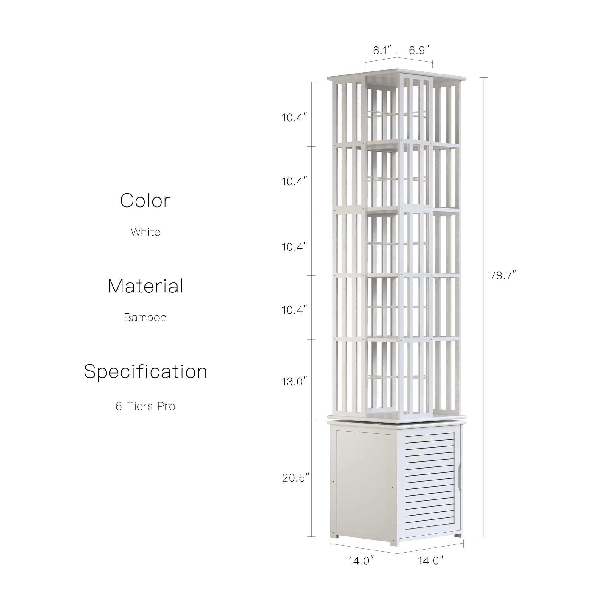 YOWOS Meridian 360° Rotating Storage Rack