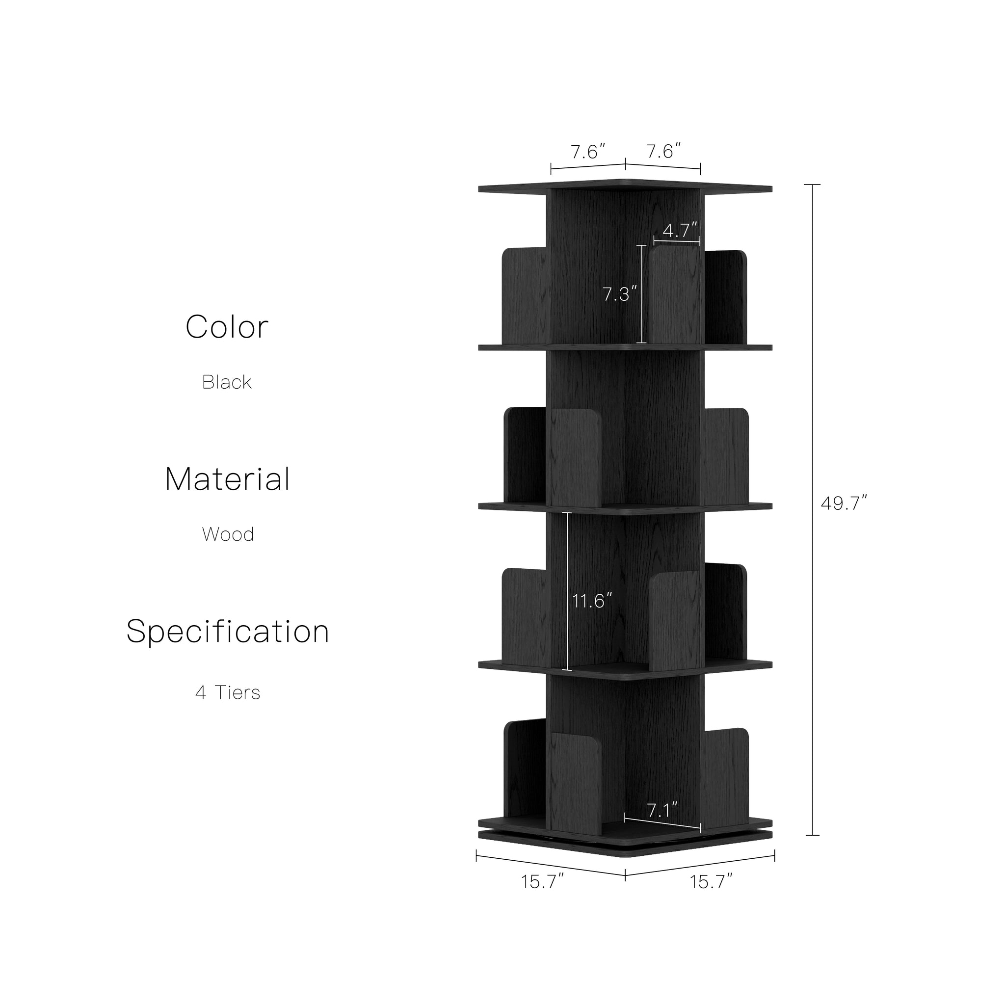 YOWOS Vitru Spin 360° Rotating Storage Rack