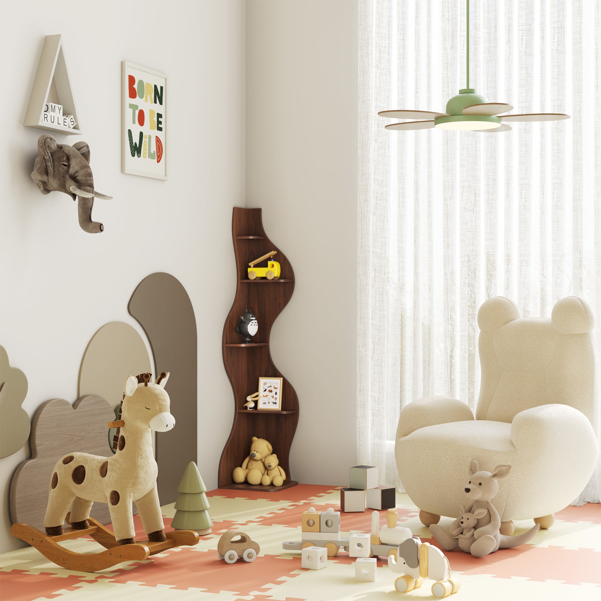 YOWOS Viva La Vida Series Flamenco Wave Display Shelf