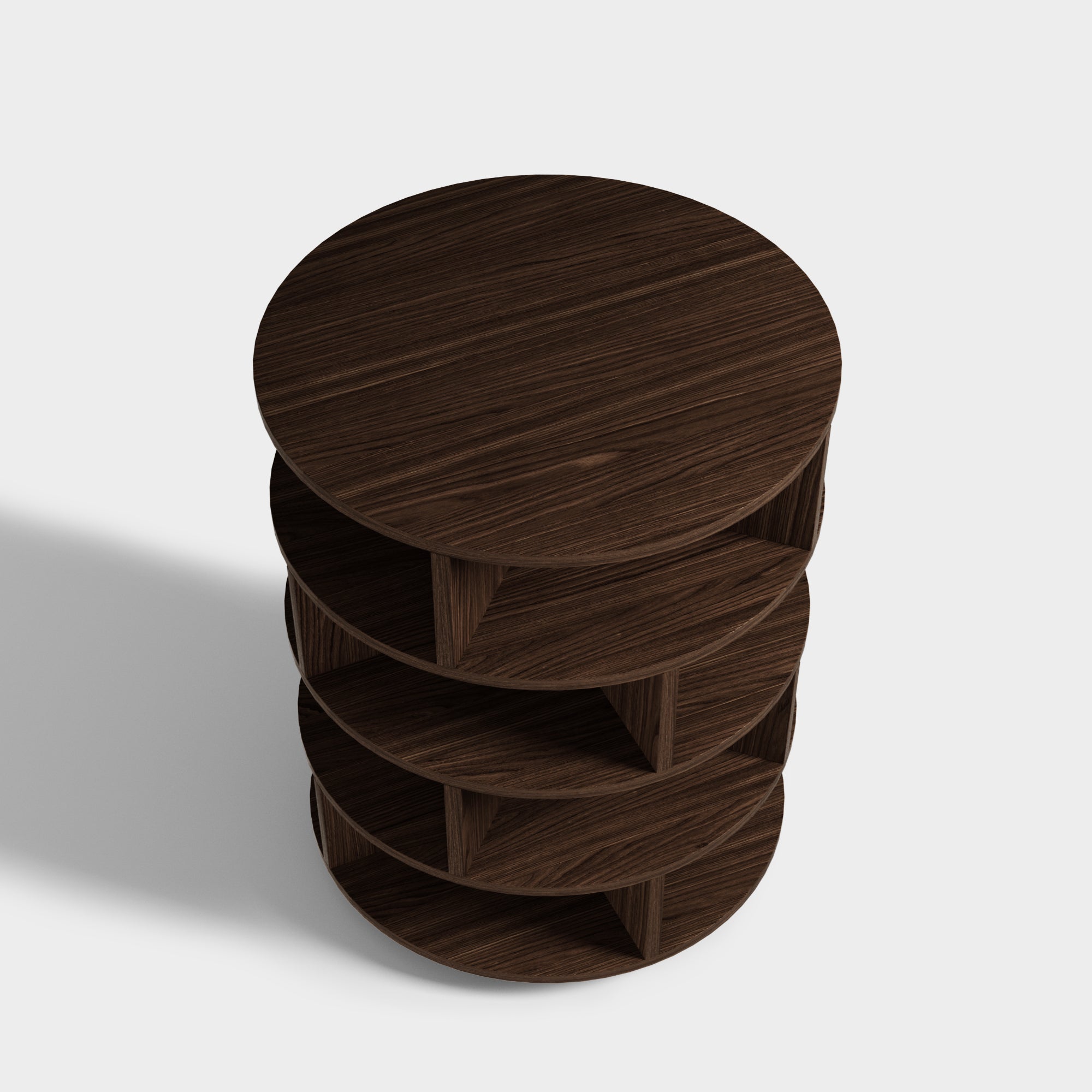 YOWOS Vintage Round Rotating Shoe Rack Tower On Wheels-Clearance Sale-3 left