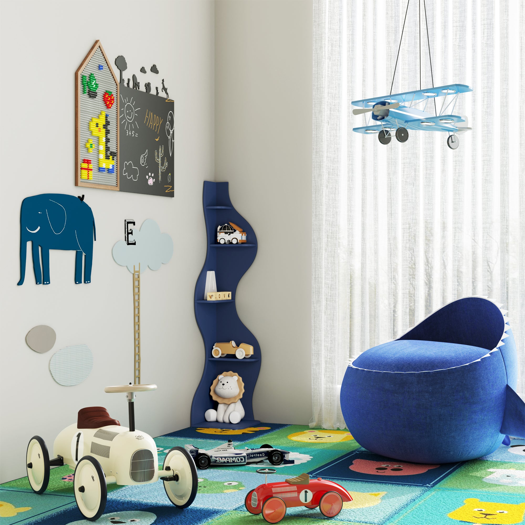 YOWOS Viva La Vida Series Flamenco Wave Display Shelf