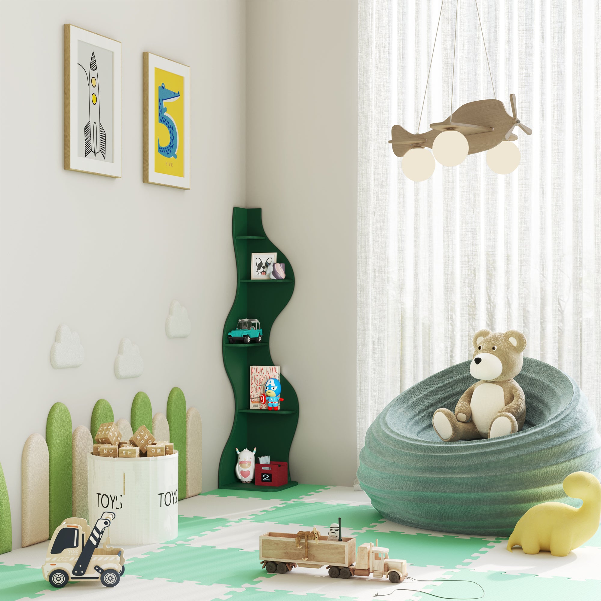 YOWOS Viva La Vida Series Flamenco Wave Display Shelf