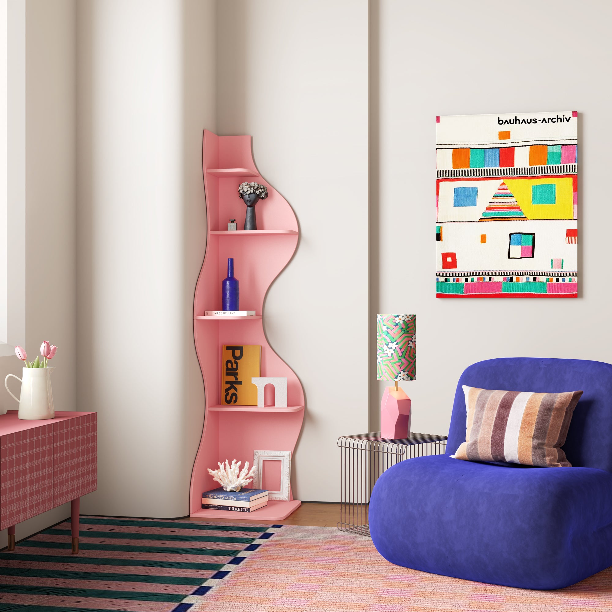 YOWOS Viva La Vida Series Flamenco Wave Display Shelf