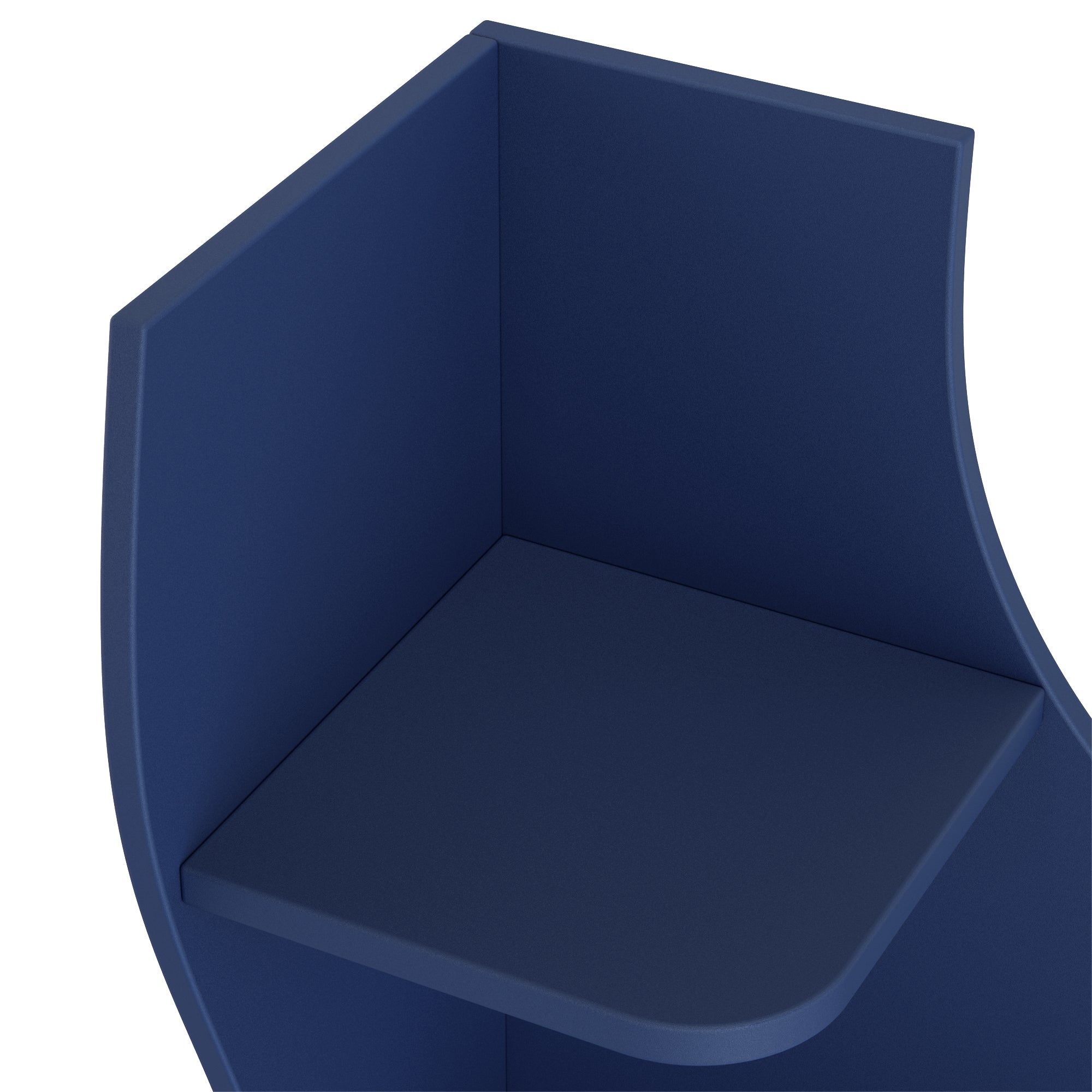 YOWOS Viva La Vida Series Flamenco Wave Display Shelf Wood Blue Small Size