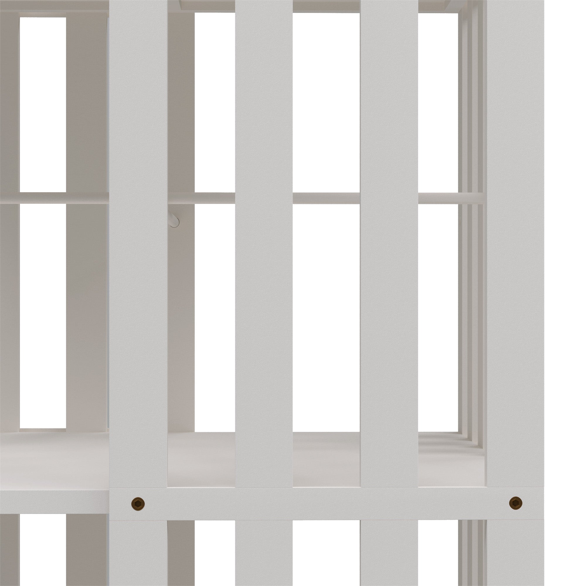 YOWOS Vortex Series Meridian 360° Rotating Bookshelf Bamboo White 6 Tiers