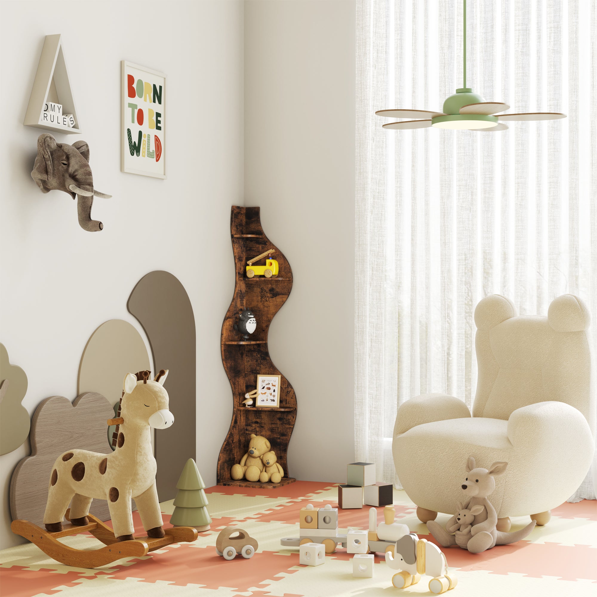 YOWOS Viva La Vida Series Flamenco Wave Display Shelf