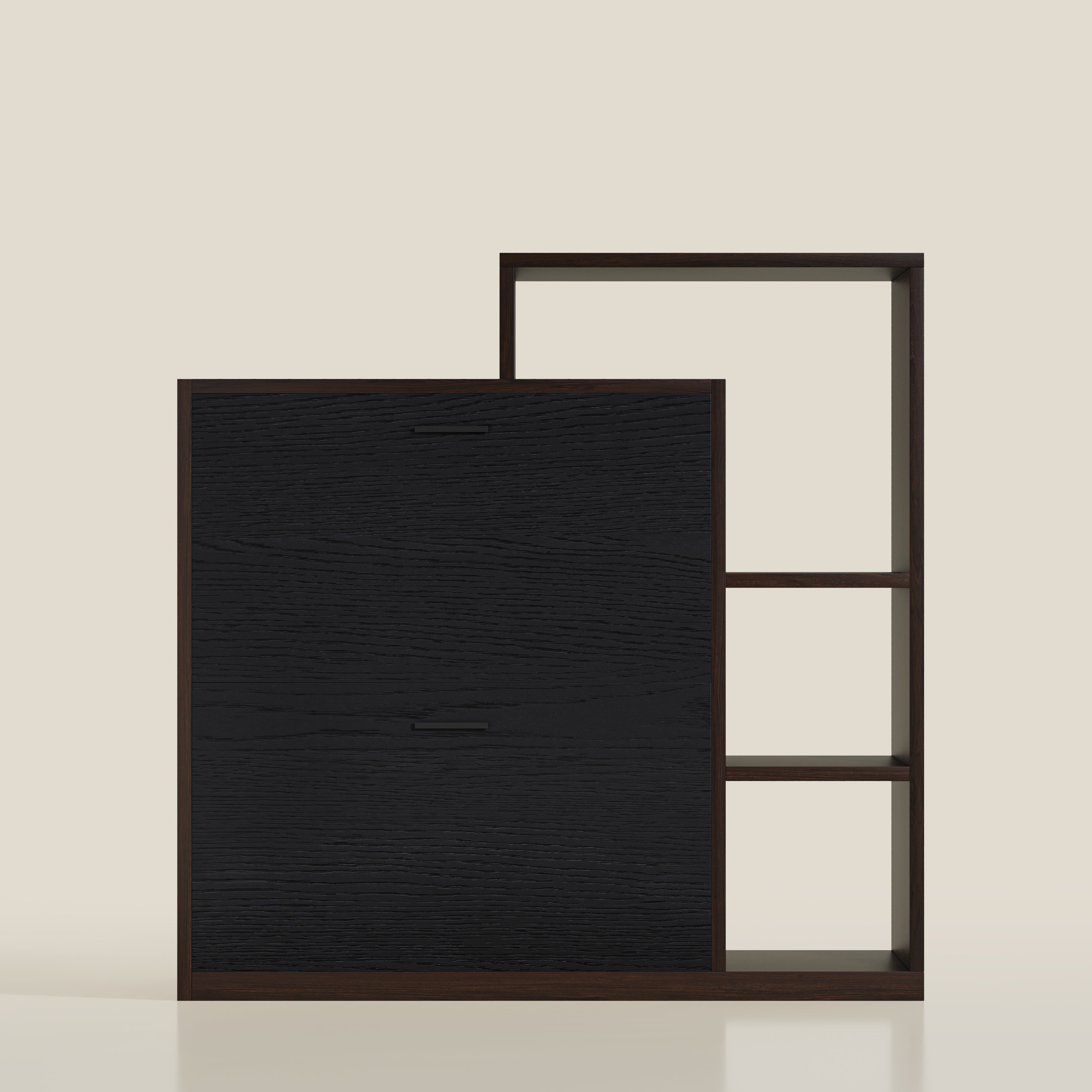 YOWOS Entryway Shoe Rack Shoe Cabinet With Flip-Drawer-Clearance Sale-7 left