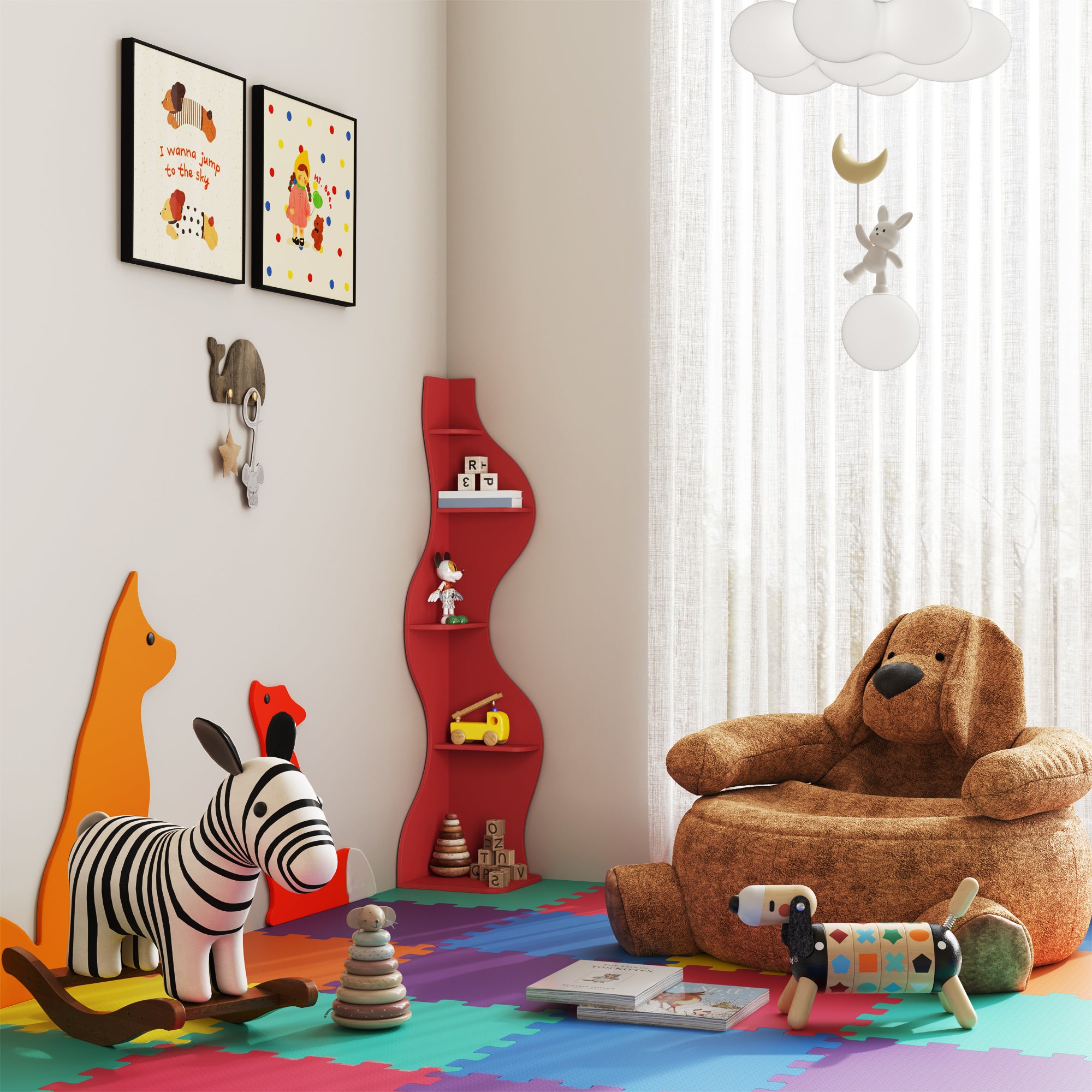 YOWOS Viva La Vida Series Flamenco Wave Display Shelf