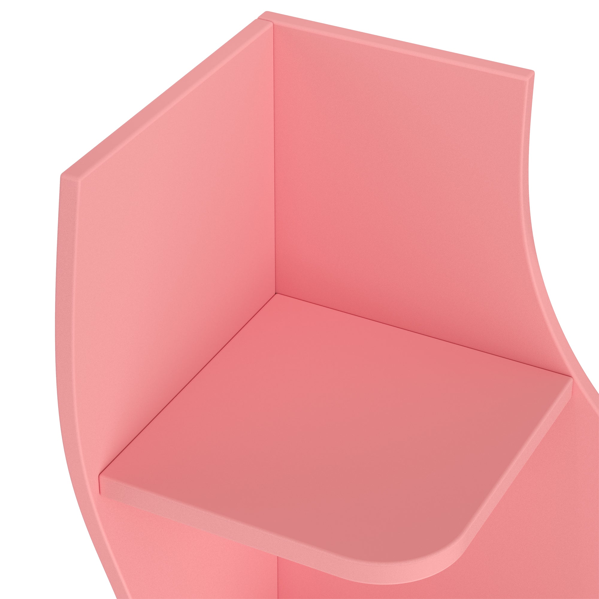 YOWOS Viva La Vida Series Flamenco Wave Display Shelf Wood Pink Small Size