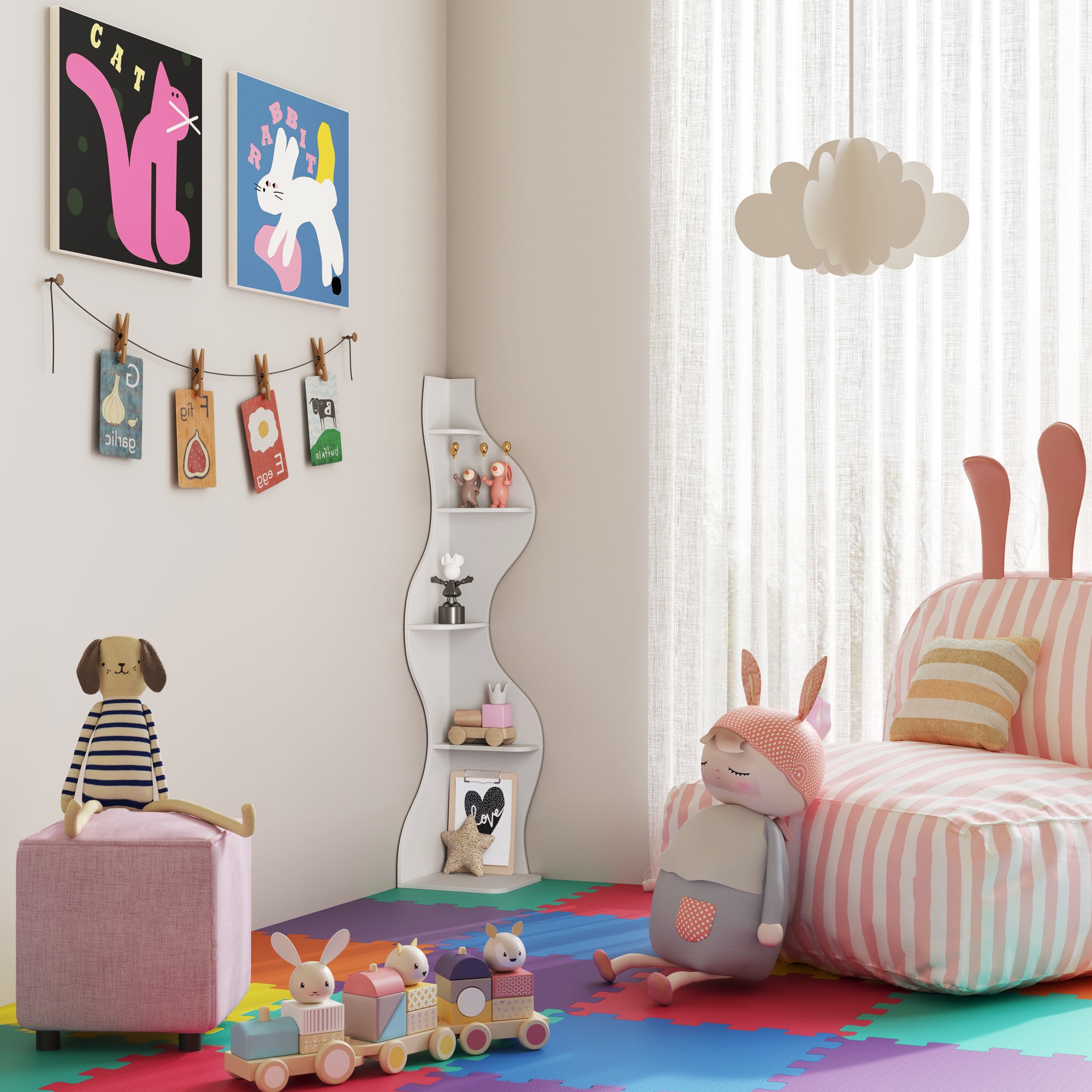 YOWOS Viva La Vida Series Flamenco Wave Display Shelf