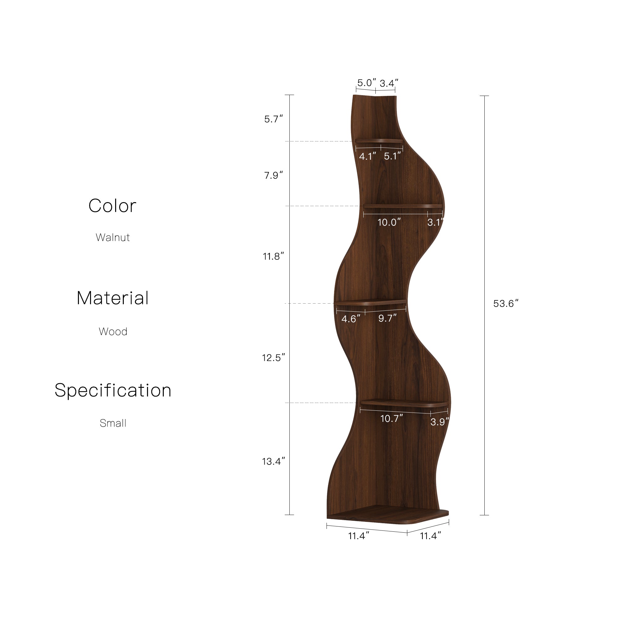 YOWOS Viva La Vida Series Flamenco Wave Display Shelf