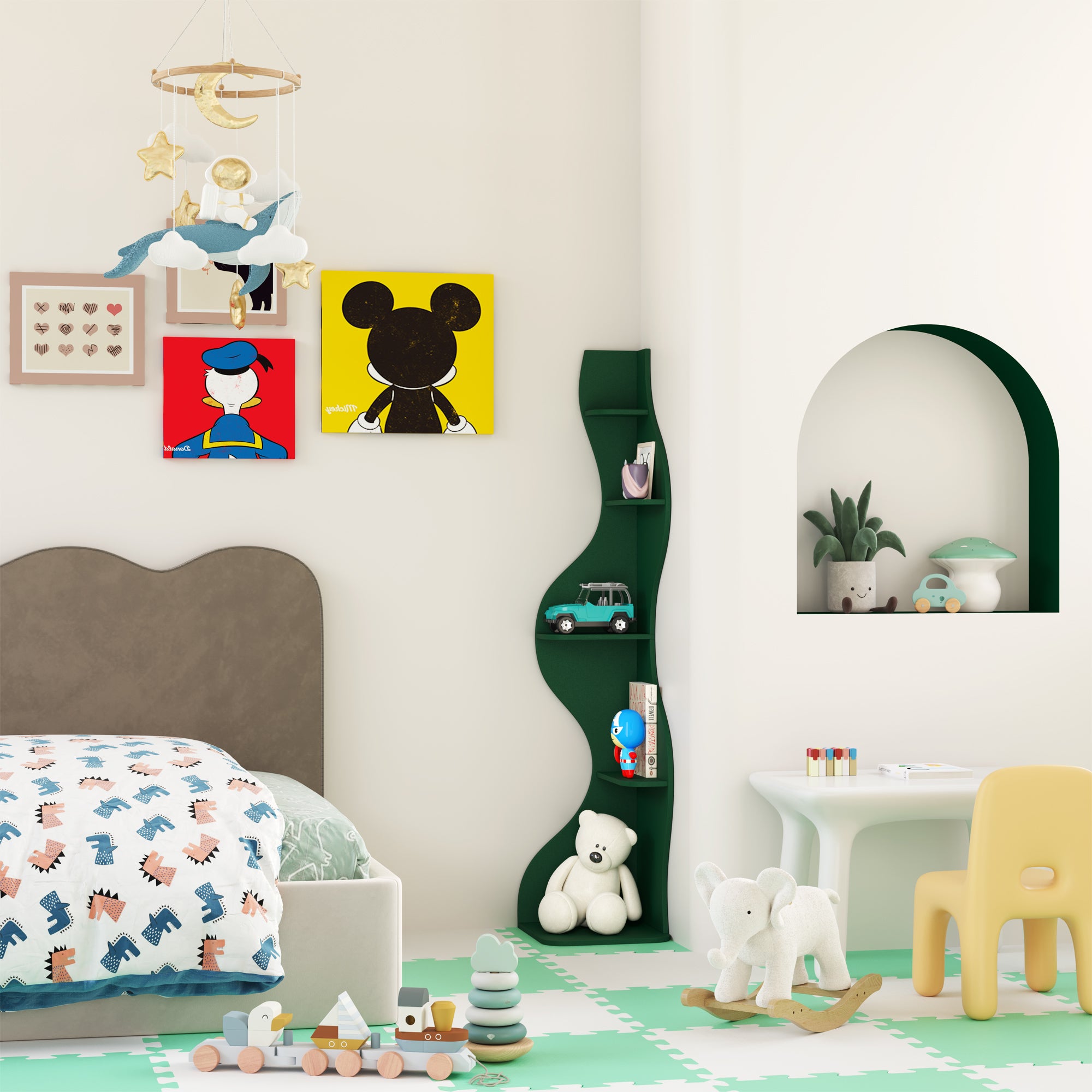 YOWOS Viva La Vida Series Flamenco Wave Display Shelf