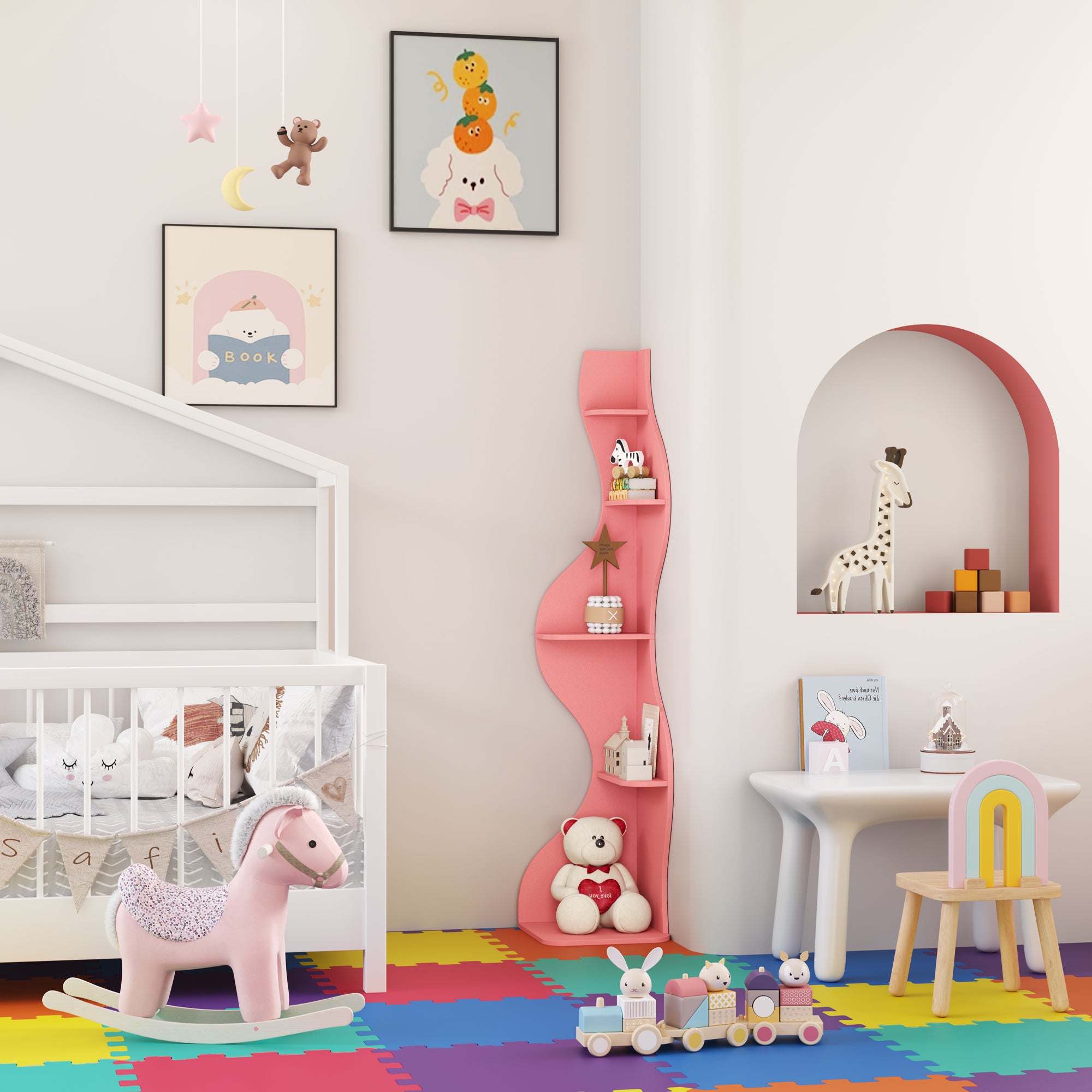 YOWOS Viva La Vida Series Flamenco Wave Display Shelf