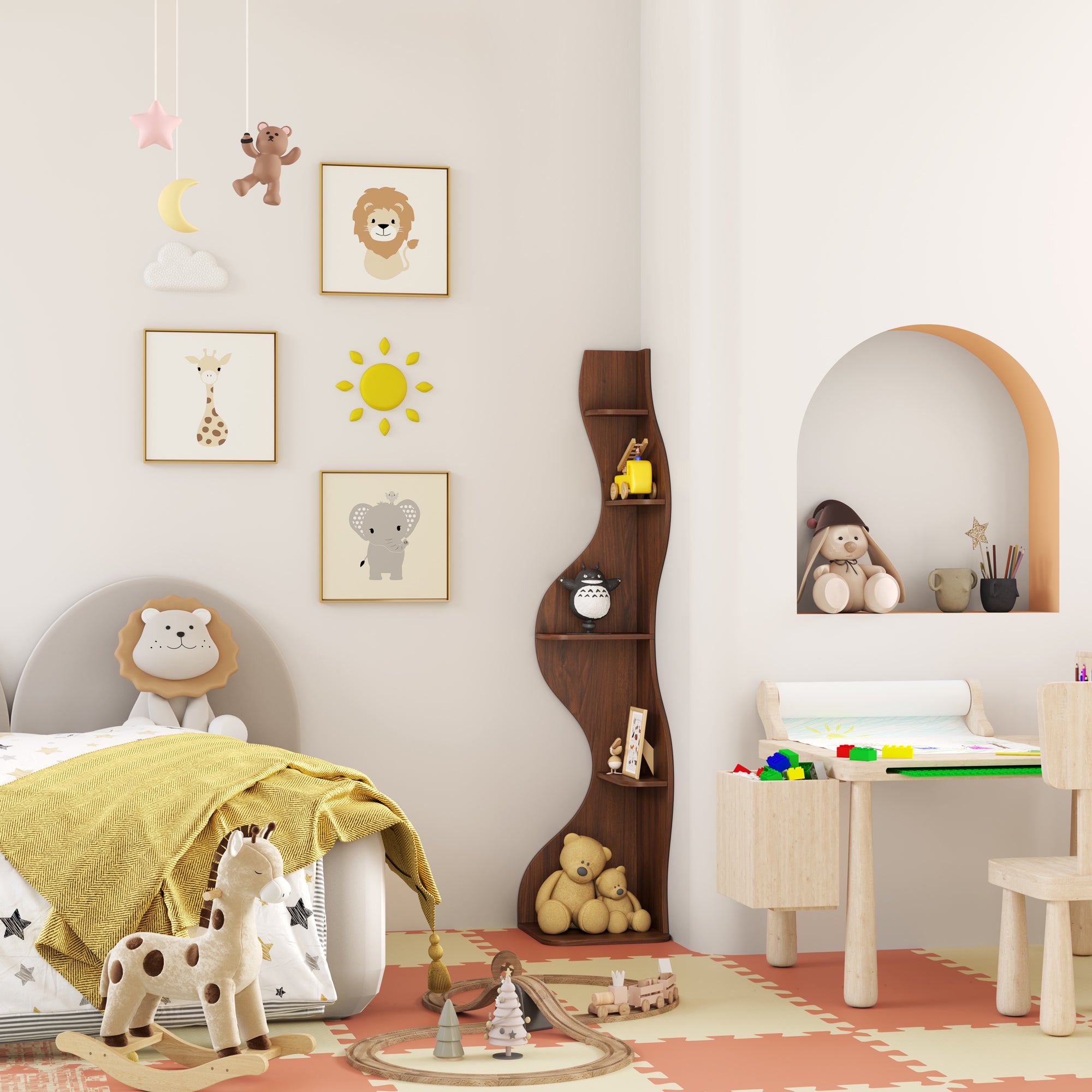 YOWOS Viva La Vida Series Flamenco Wave Display Shelf