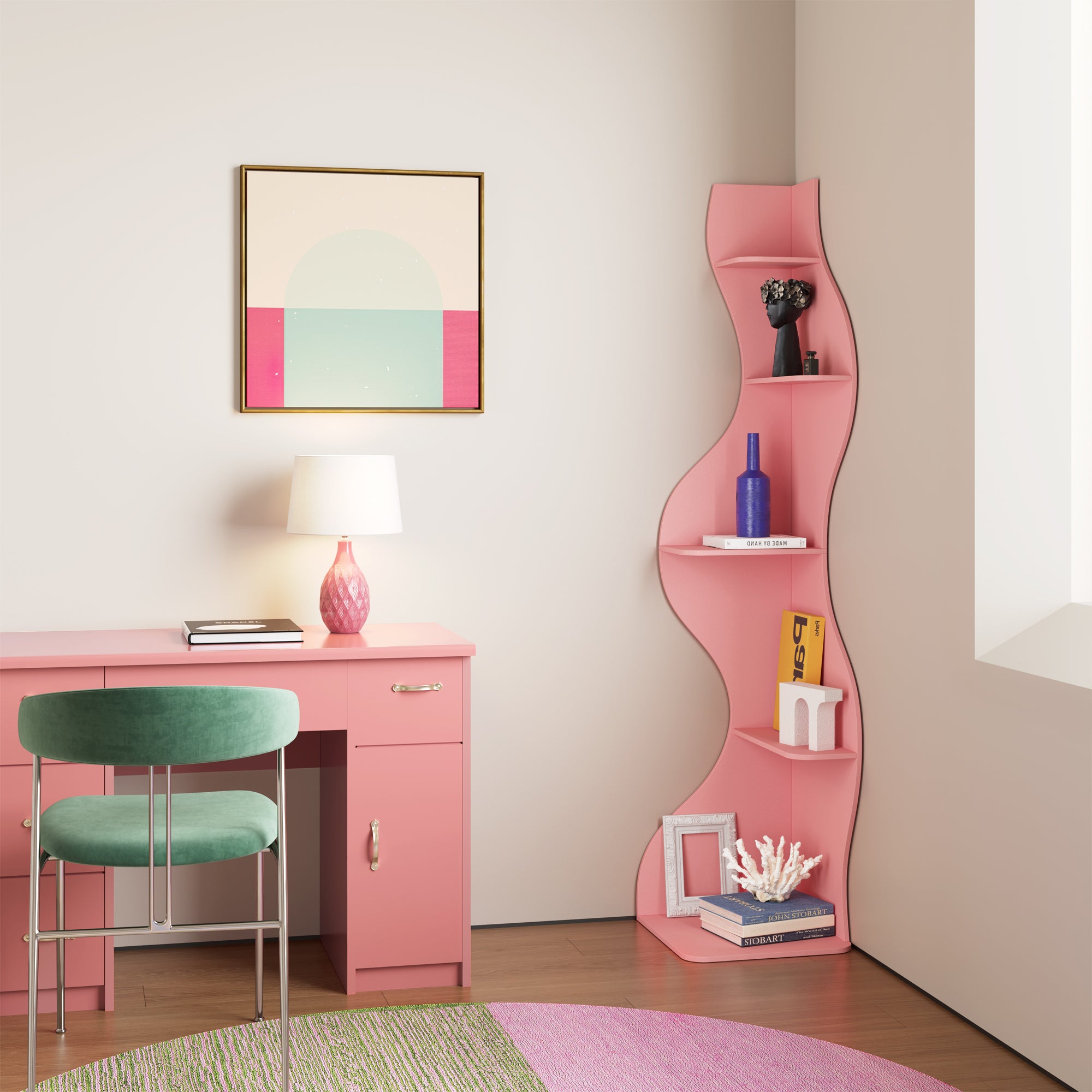 YOWOS Viva La Vida Series Flamenco Wave Display Shelf