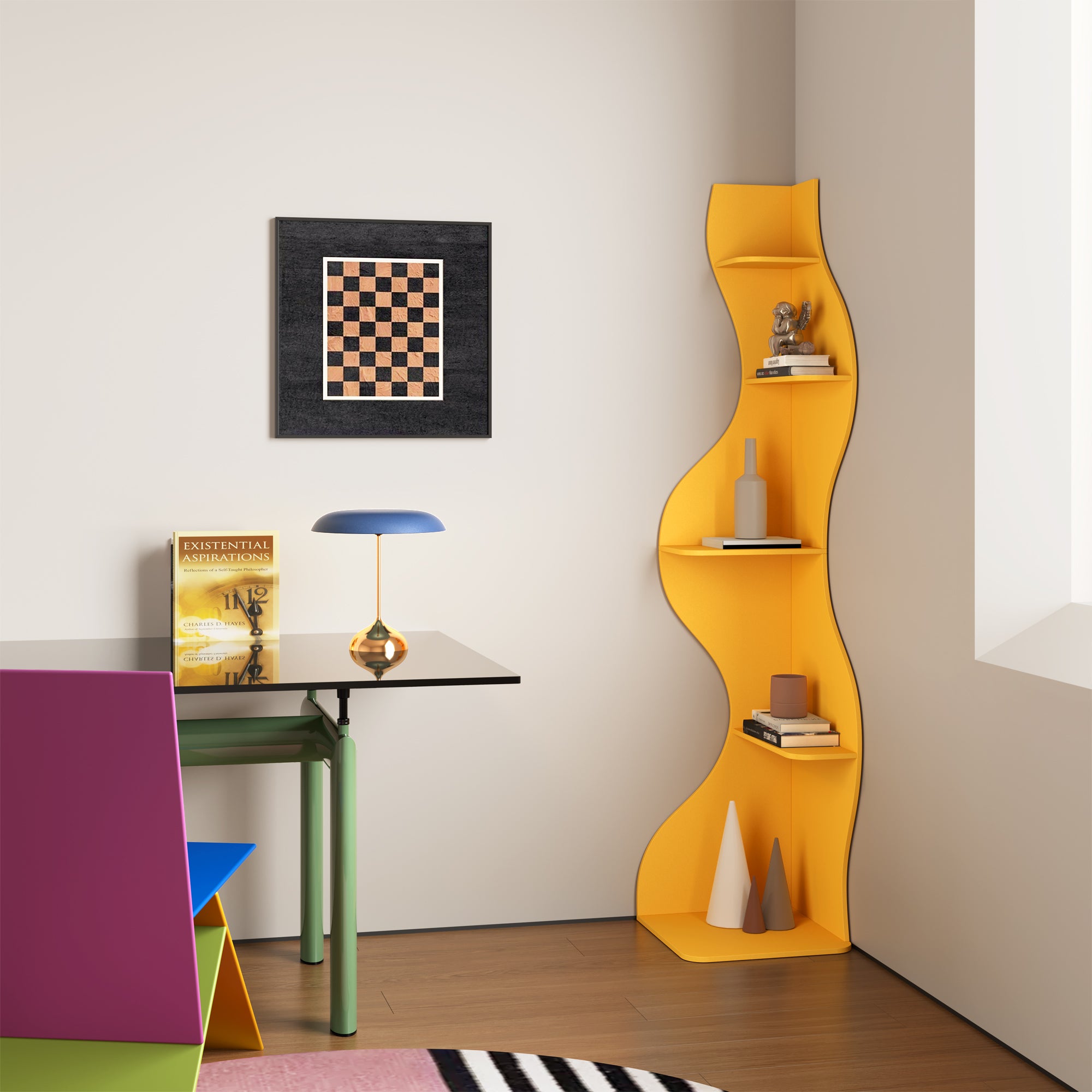 YOWOS Viva La Vida Series Flamenco Wave Display Shelf