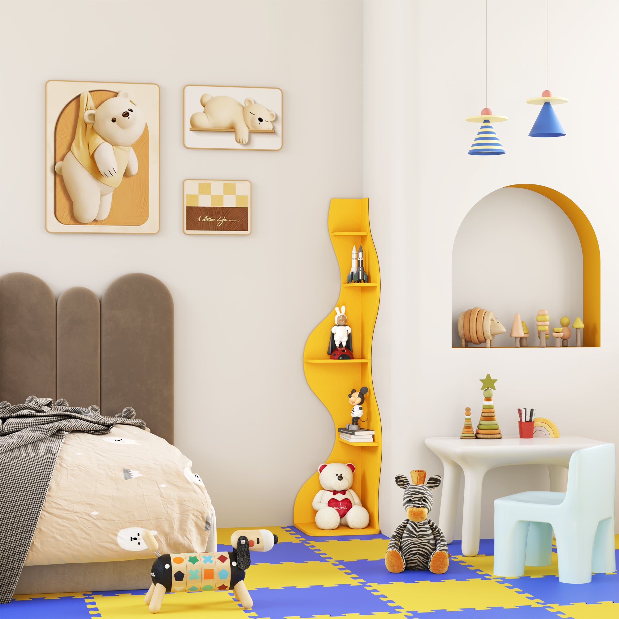 YOWOS Viva La Vida Series Flamenco Wave Display Shelf