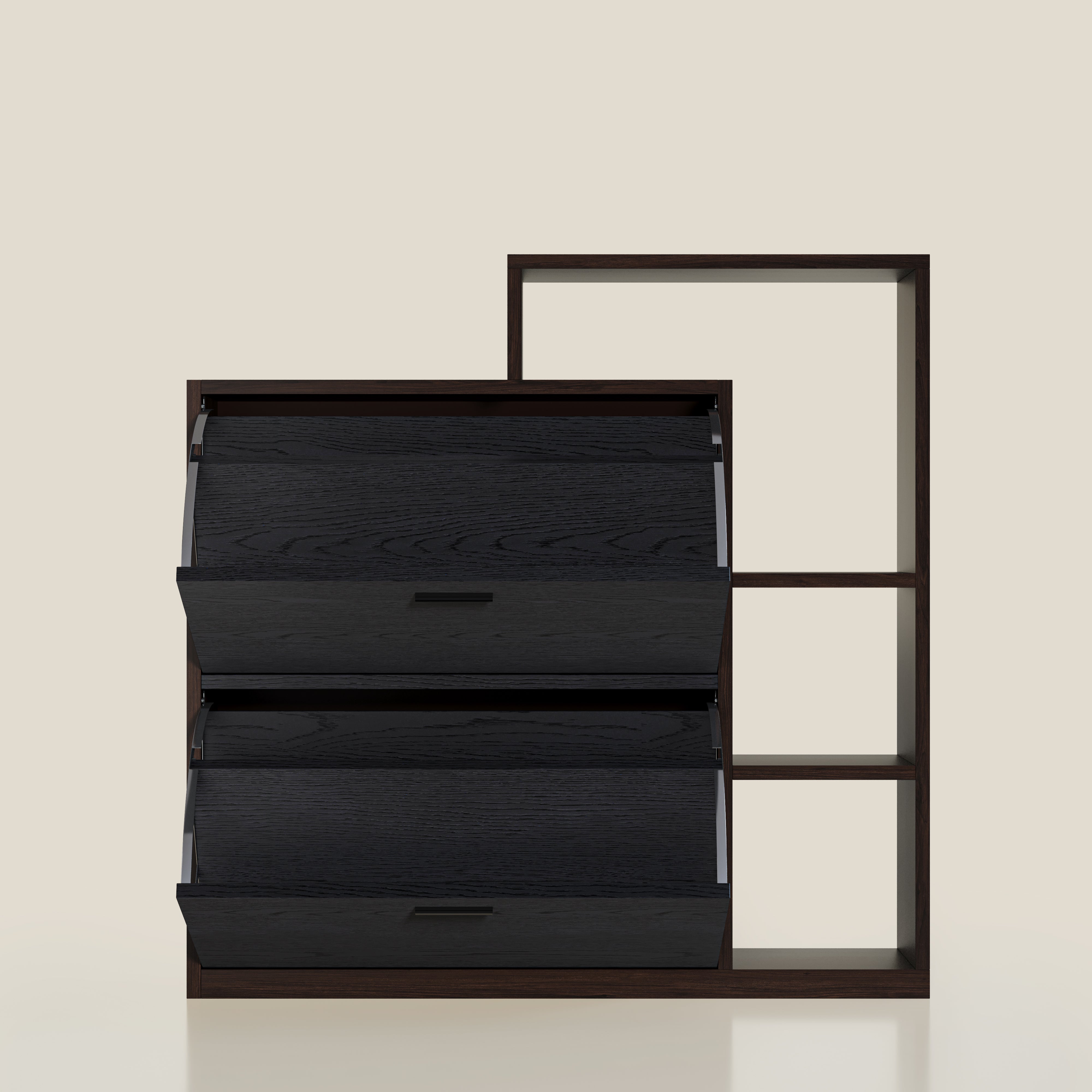 YOWOS Entryway Shoe Rack Shoe Cabinet With Flip-Drawer-Clearance Sale-7 left