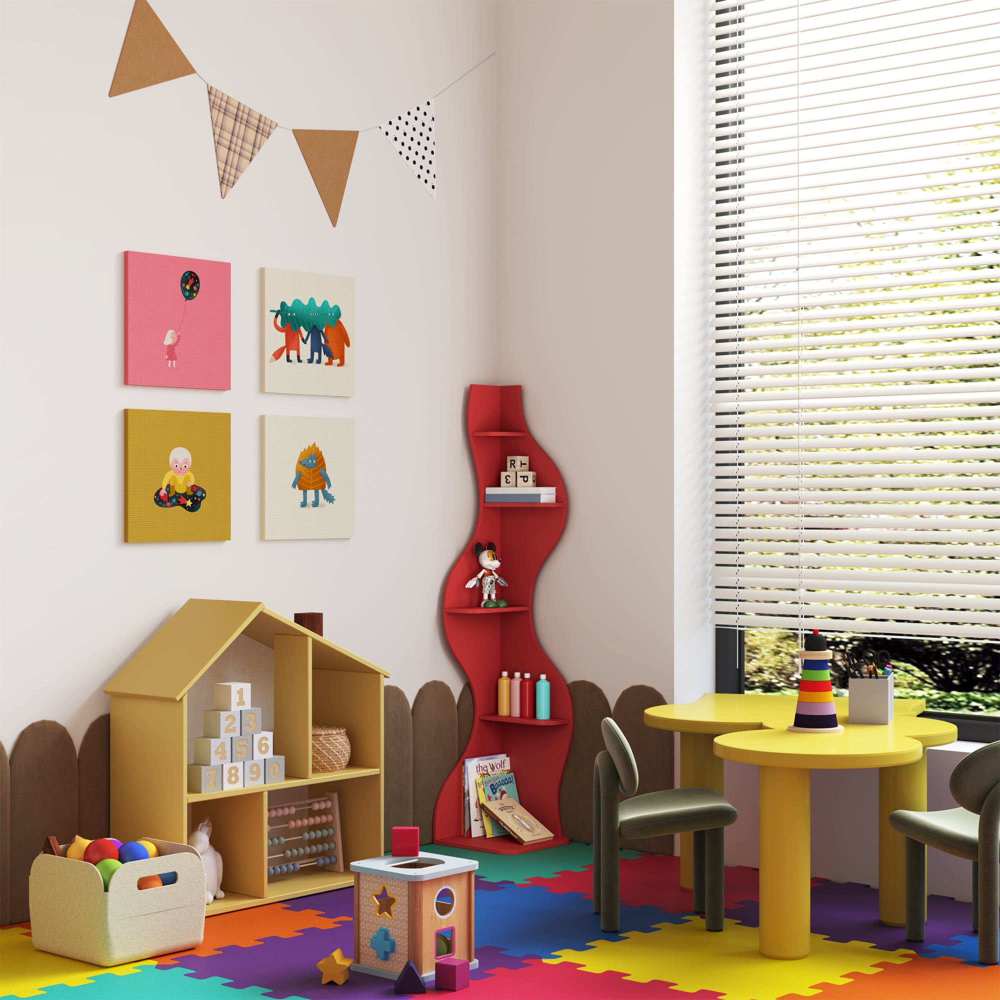 YOWOS Viva La Vida Series Flamenco Wave Display Shelf