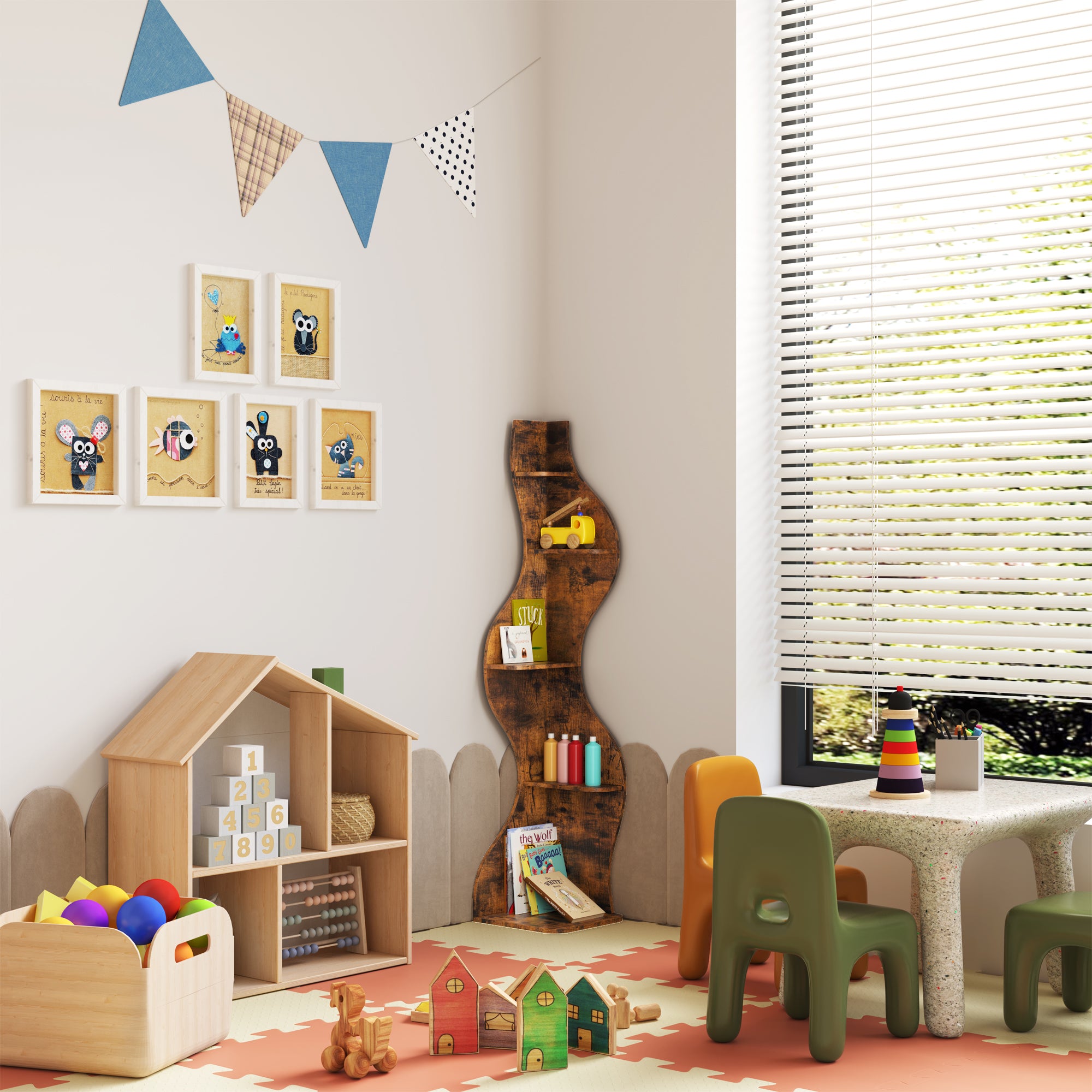 YOWOS Viva La Vida Series Flamenco Wave Display Shelf