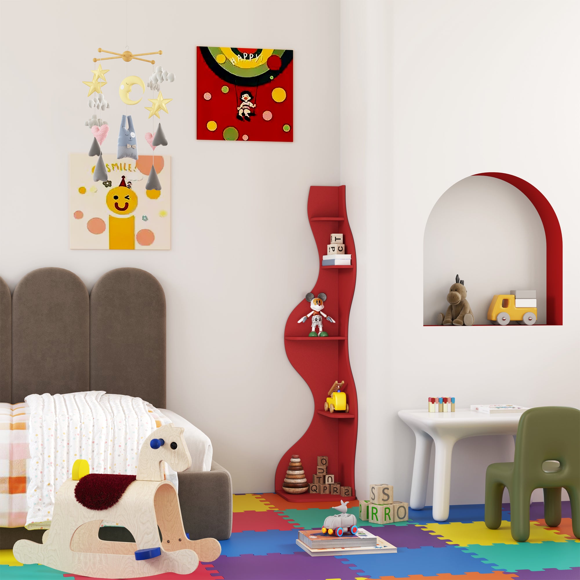 YOWOS Viva La Vida Series Flamenco Wave Display Shelf