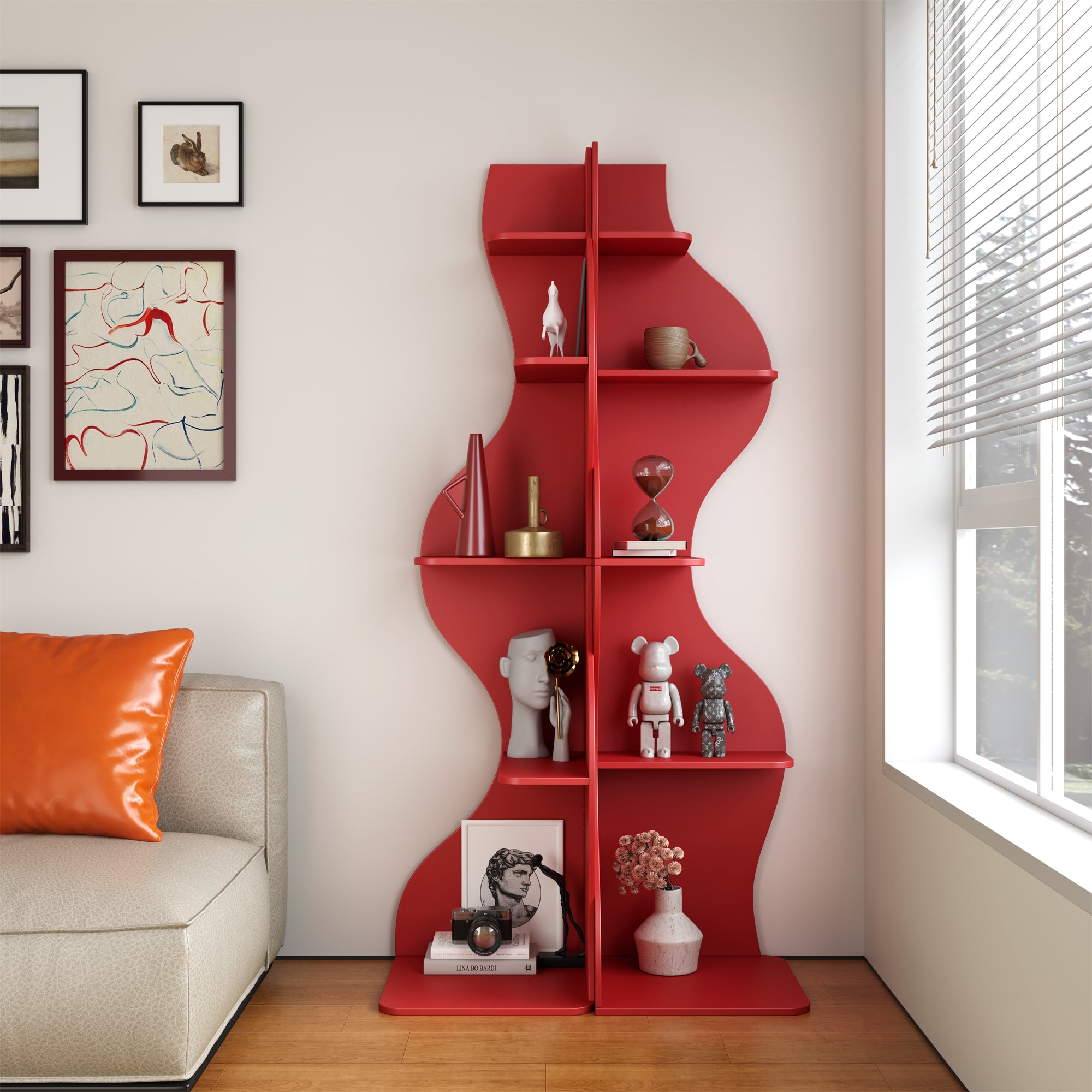 YOWOS Viva La Vida Series Flamenco Wave Display Shelf