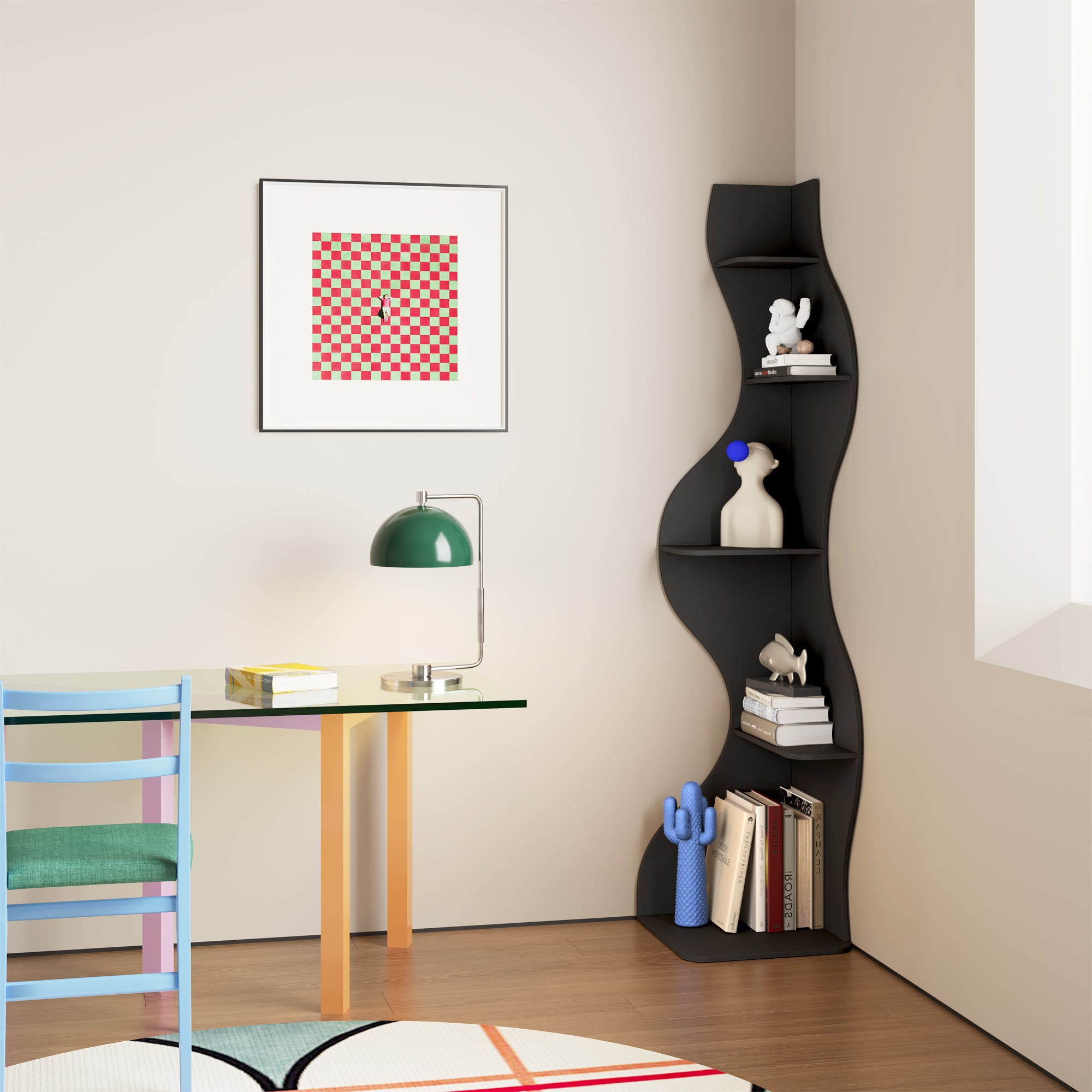 YOWOS Viva La Vida Series Flamenco Wave Display Shelf