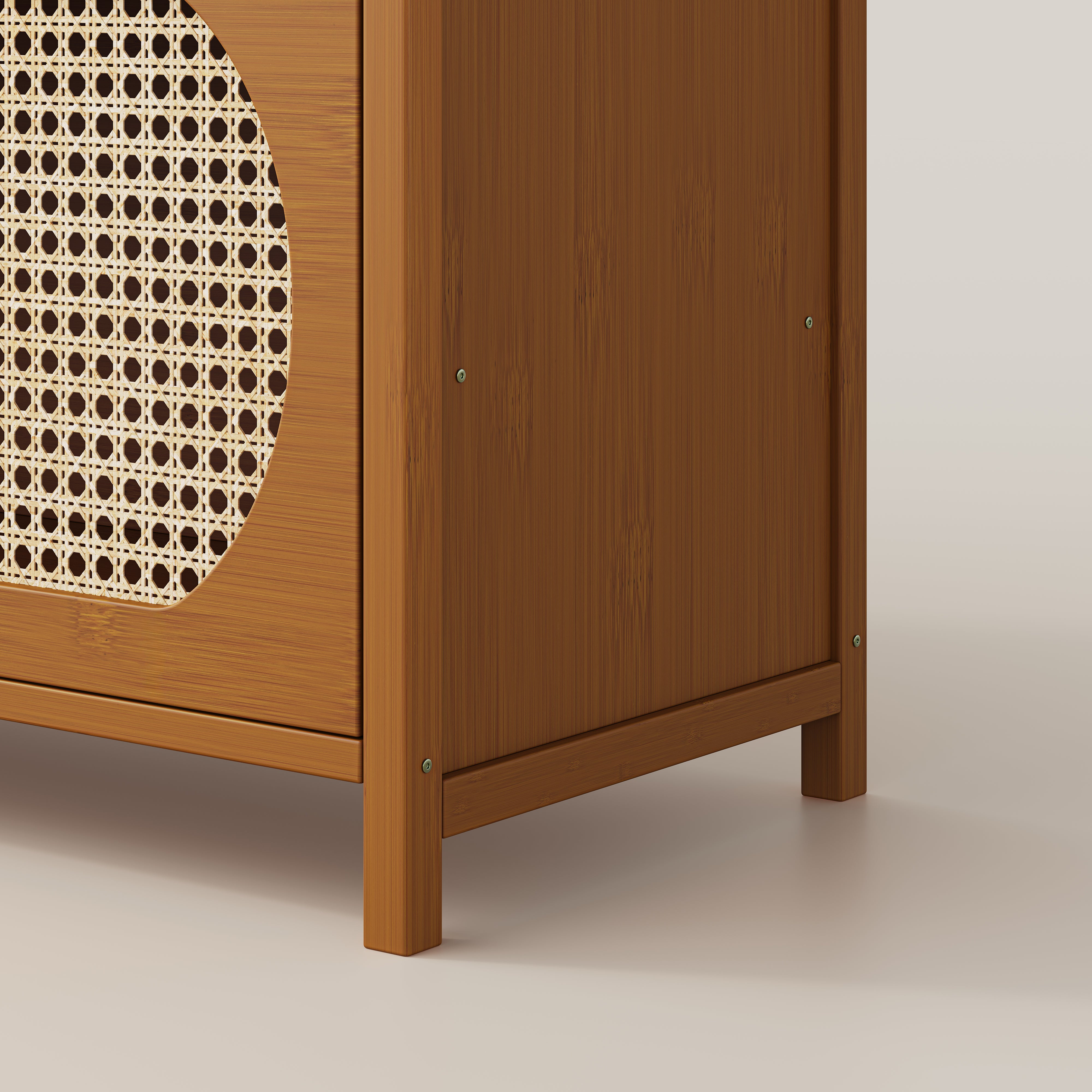 YOWOS Theia Rattan Storage Cabinet