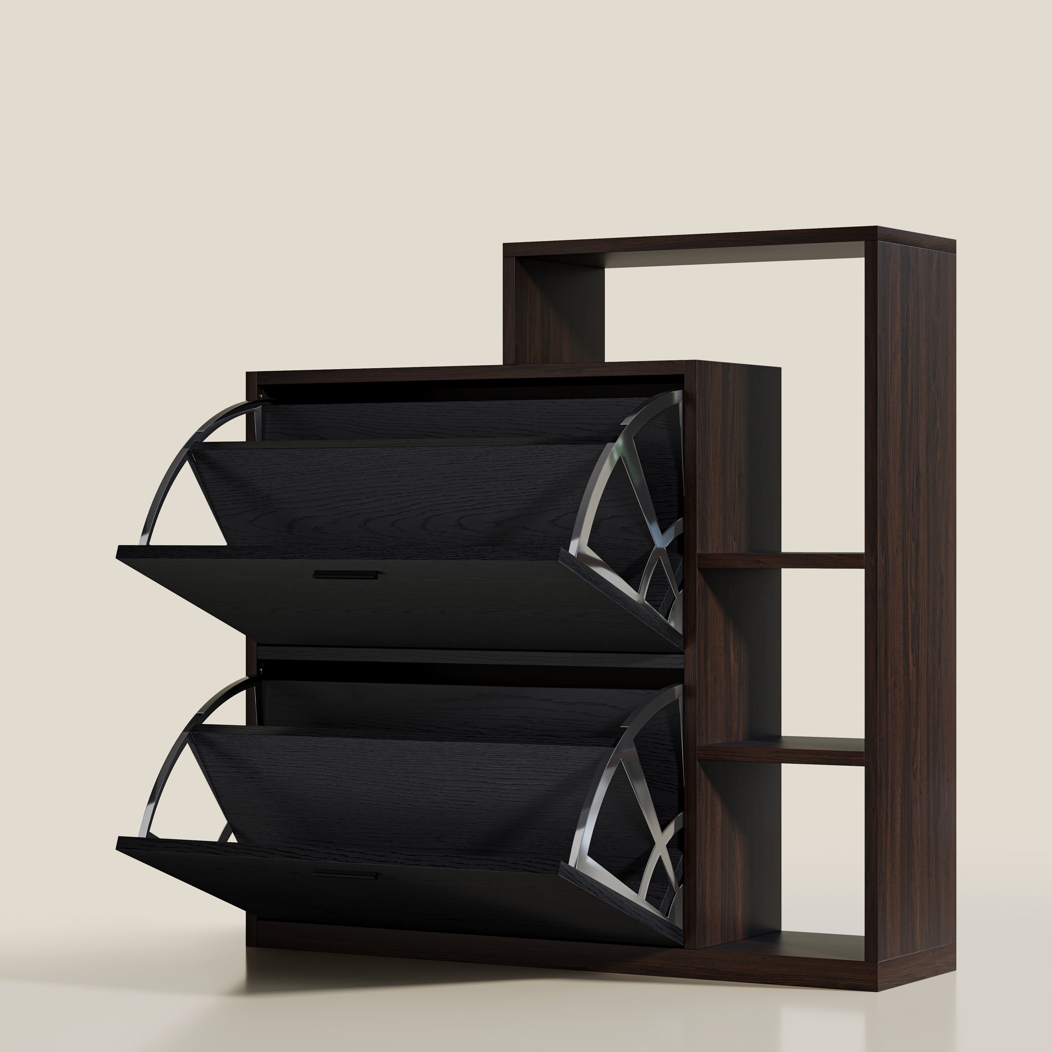 YOWOS Entryway Shoe Rack Shoe Cabinet With Flip-Drawer-Clearance Sale-7 left