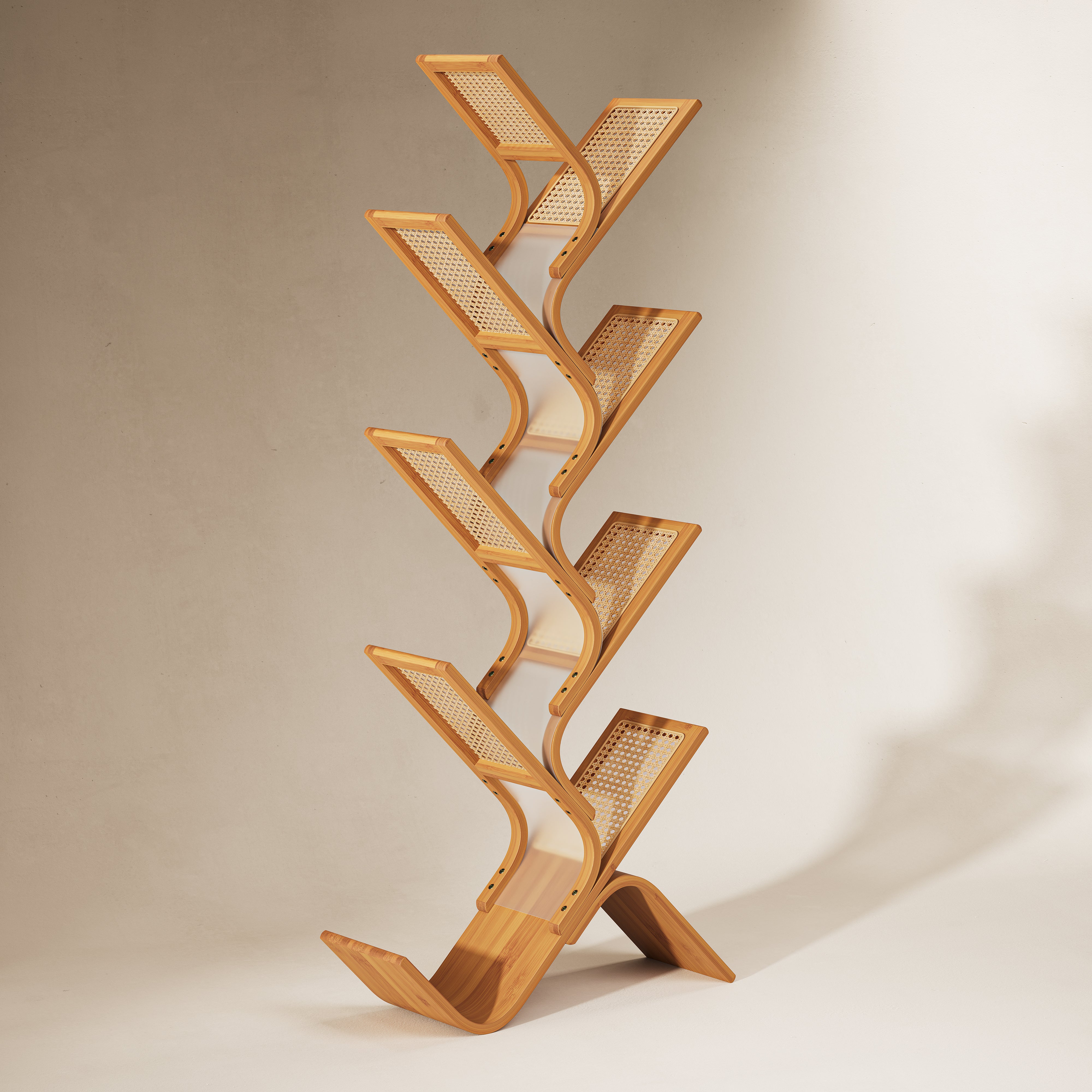 YOWOS Artemis Rattan Tree Shelf