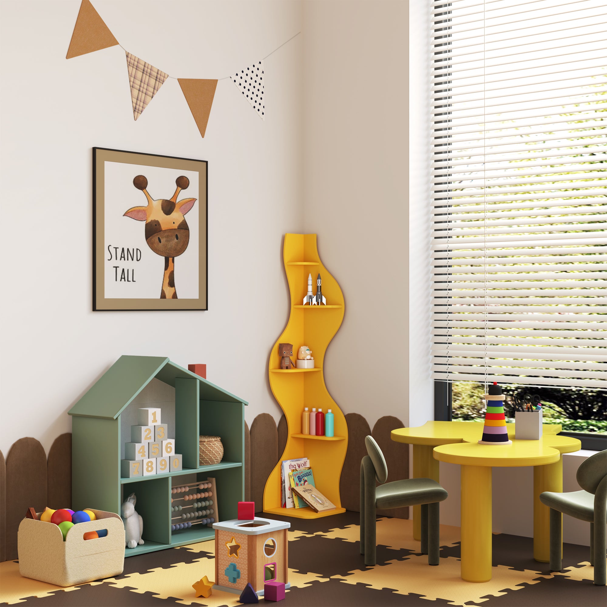 YOWOS Viva La Vida Series Flamenco Wave Display Shelf