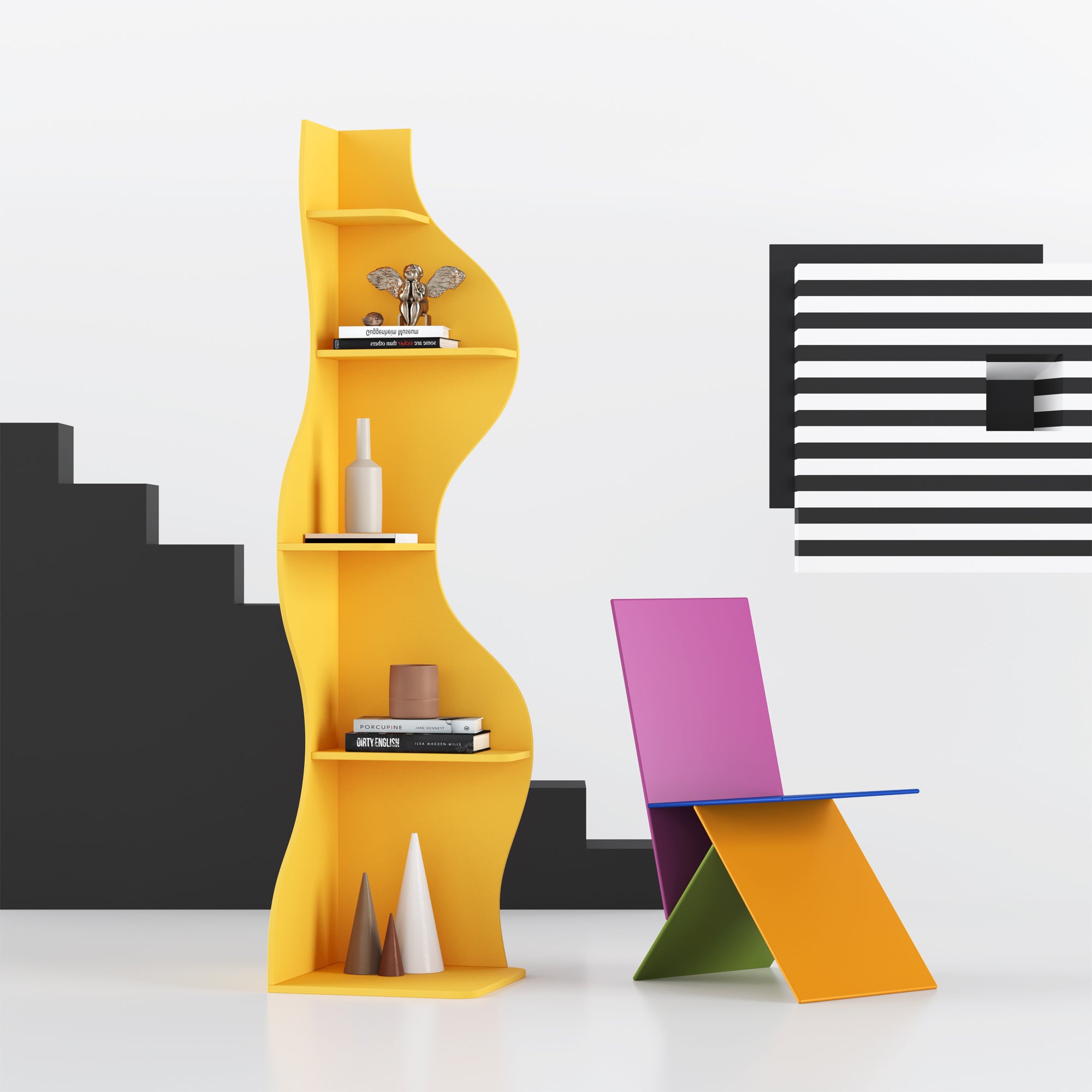 YOWOS Viva La Vida Series Flamenco Wave Display Shelf