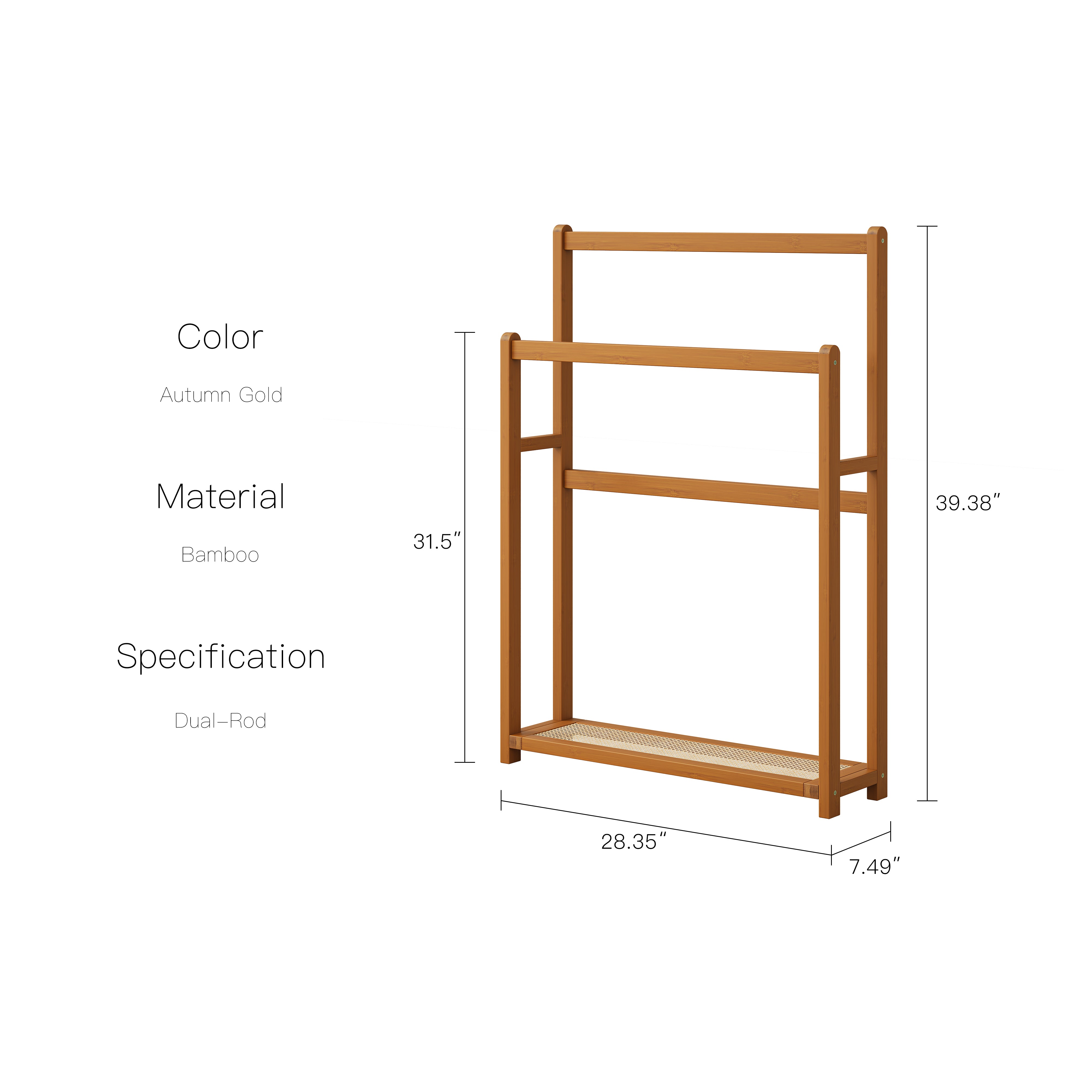 YOWOS Aglaea Dual-Rod Coat Rack