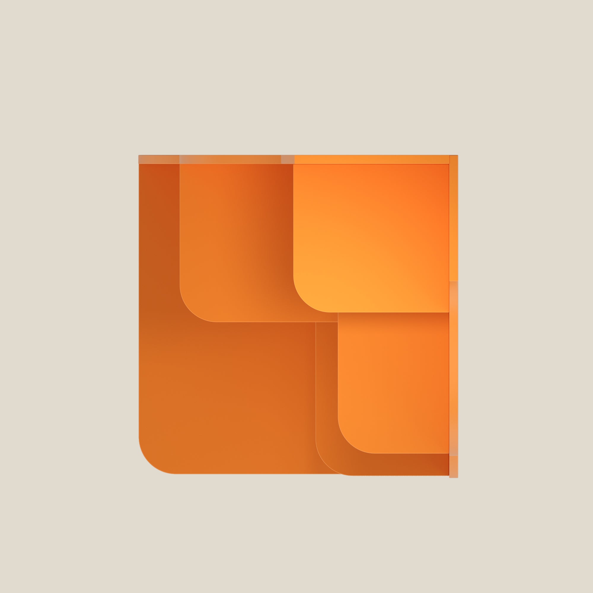 YOWOS Flamenco Wave Display Shelf 69.4