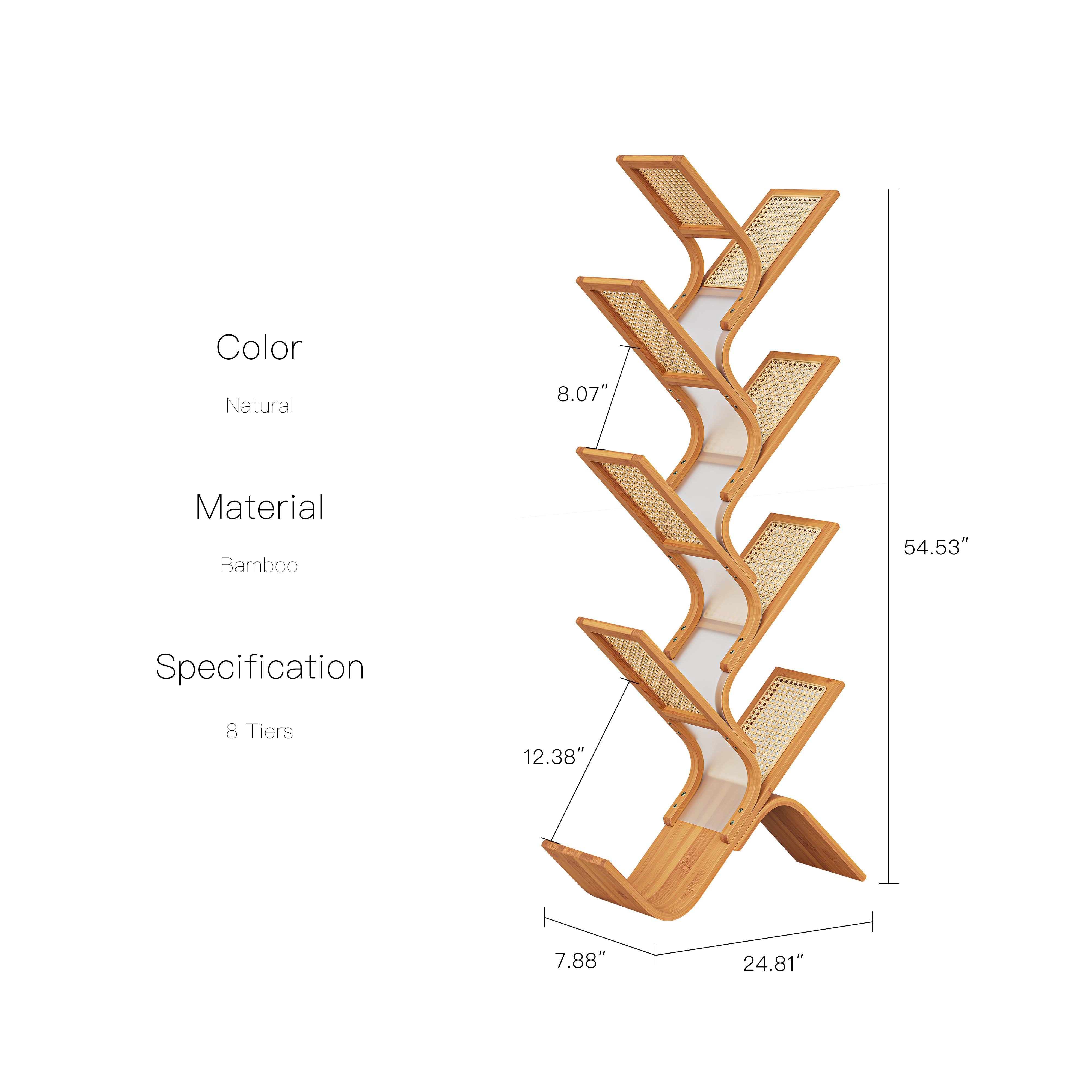 YOWOS Artemis Rattan Tree Shelf