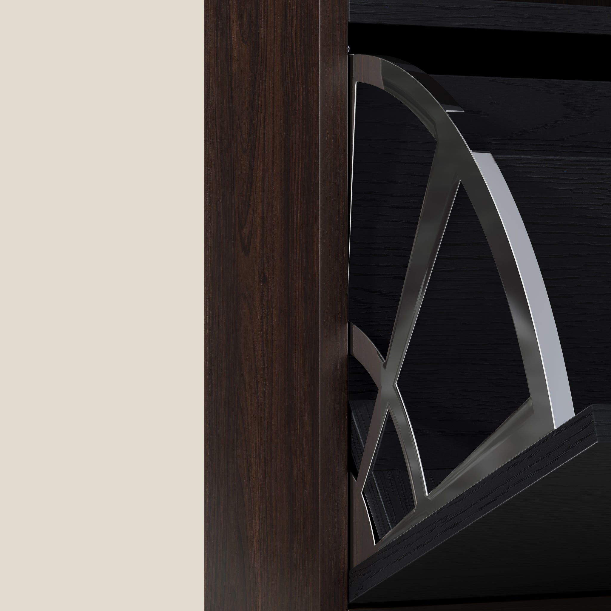 YOWOS Entryway Shoe Rack Shoe Cabinet With Flip-Drawer-Clearance Sale-7 left