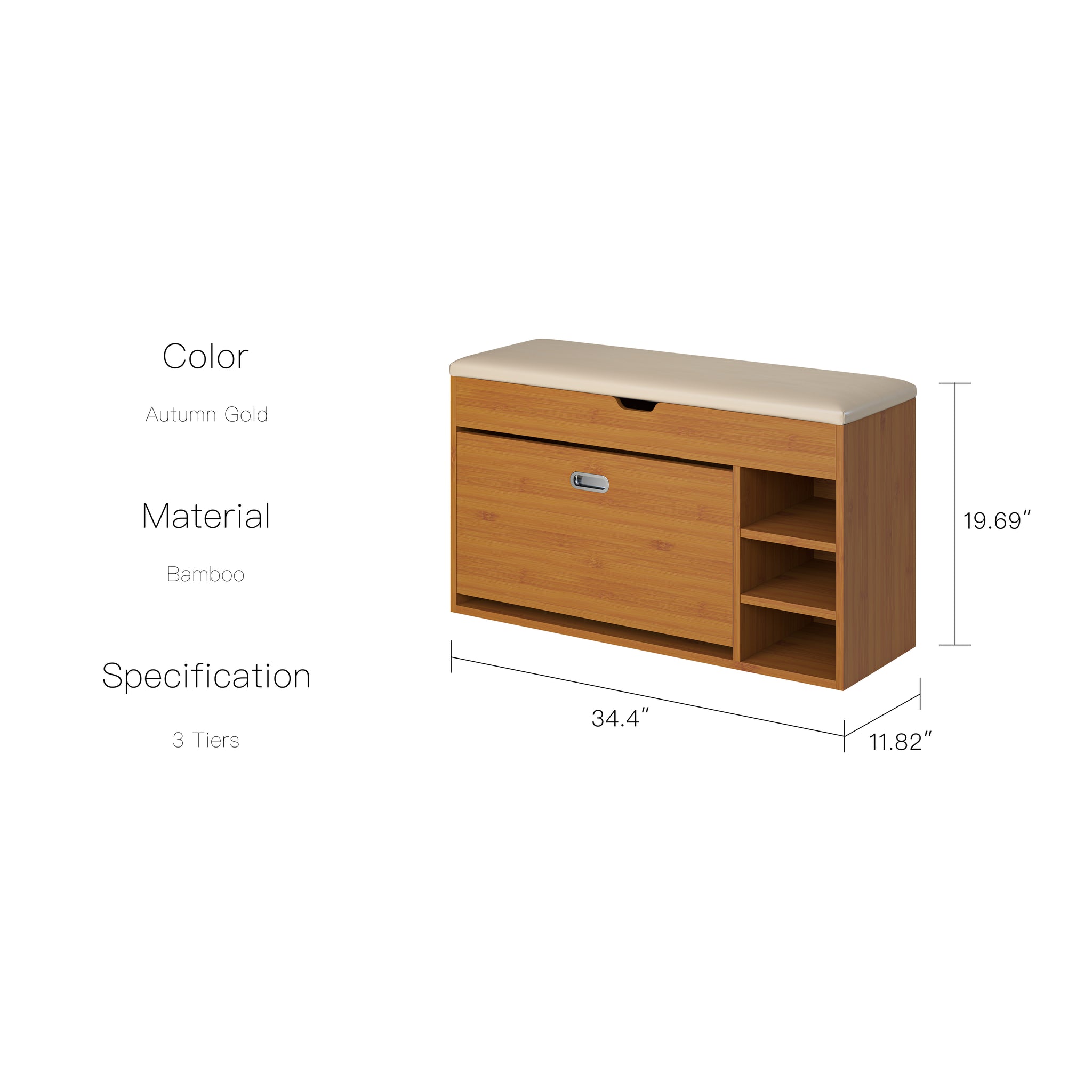 YOWOS Feka Shoe Storage Bench