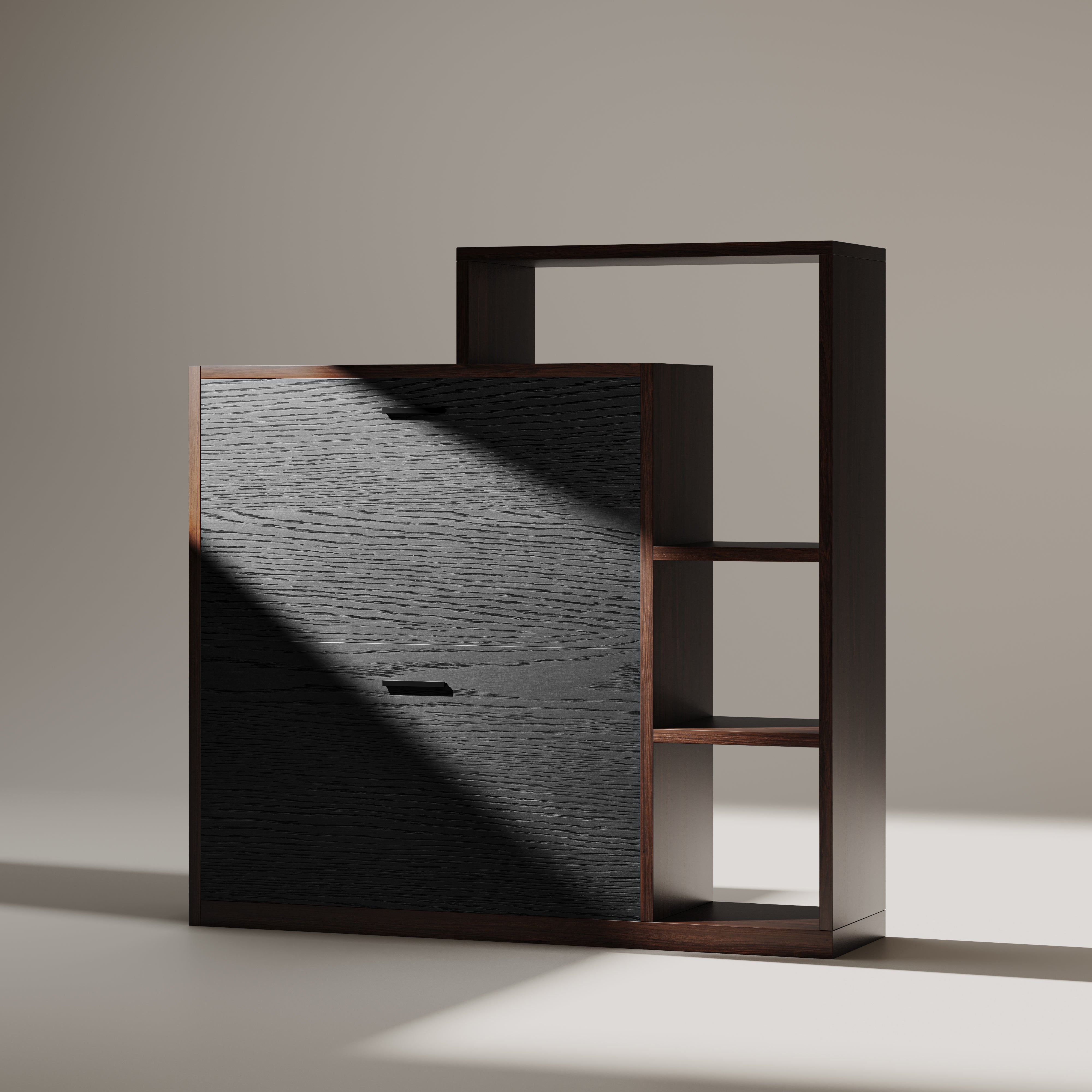 YOWOS Entryway Shoe Rack Shoe Cabinet With Flip-Drawer-Clearance Sale-7 left