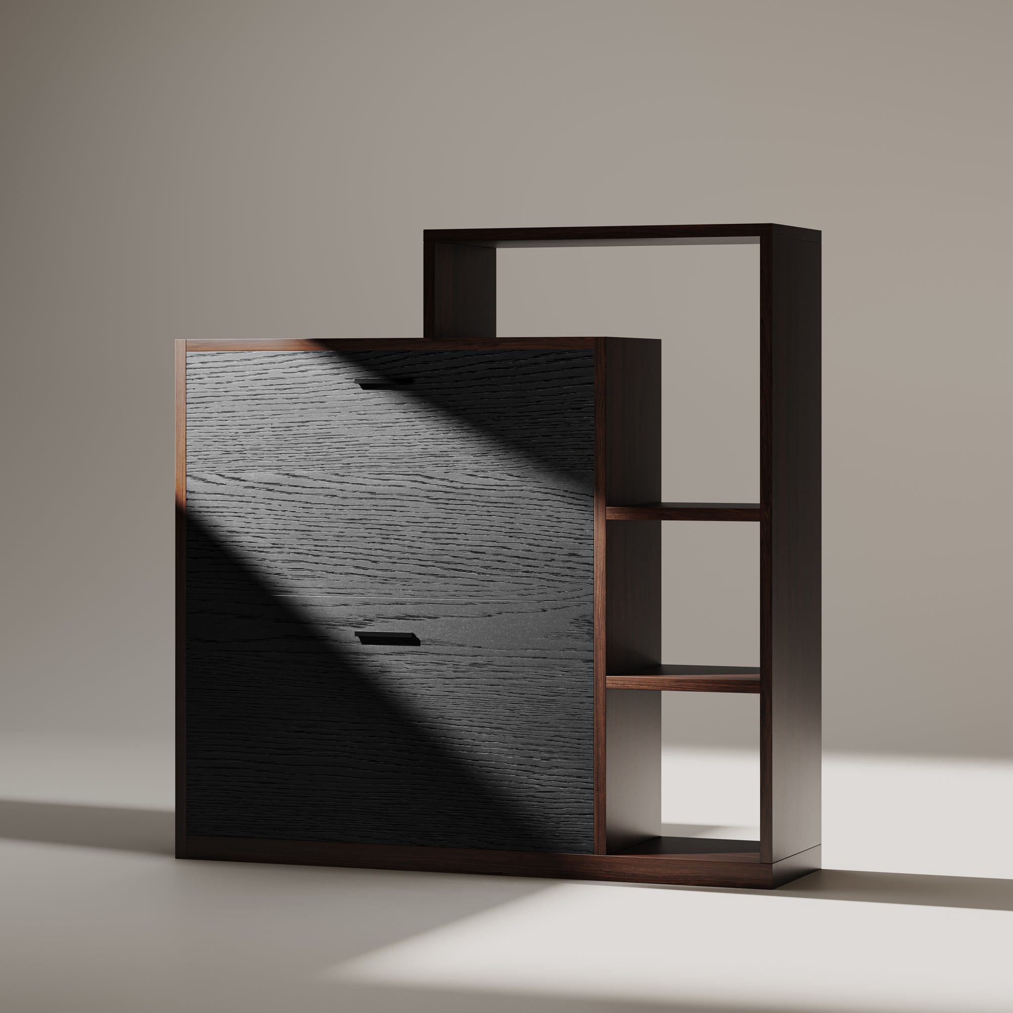 YOWOS Entryway Shoe Rack Shoe Cabinet With Flip-Drawer-Clearance Sale-7 left