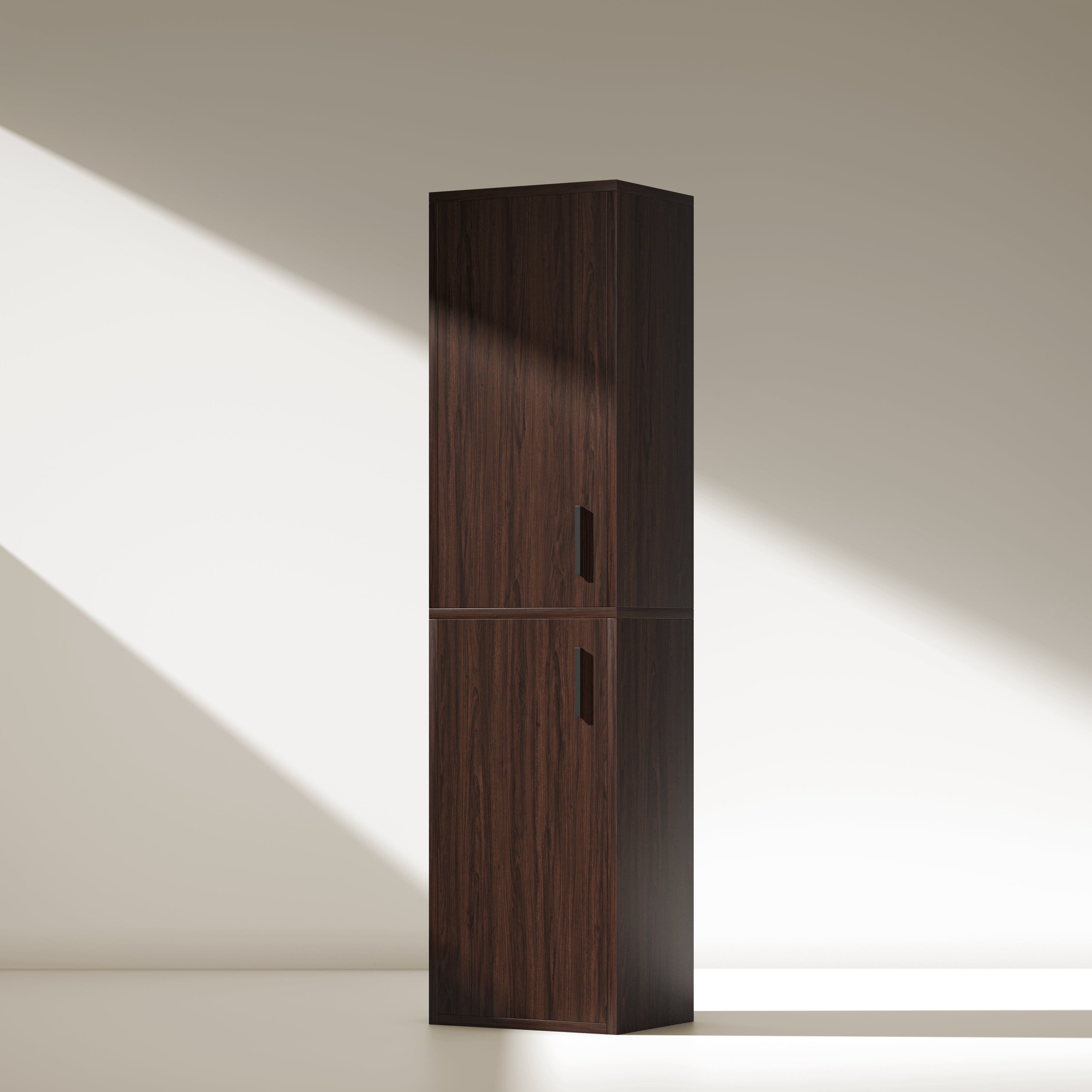 YOWOS 7-Tier Tall Wood Shoe Storage Cabinet with Doors-Clearance Sale-9 left