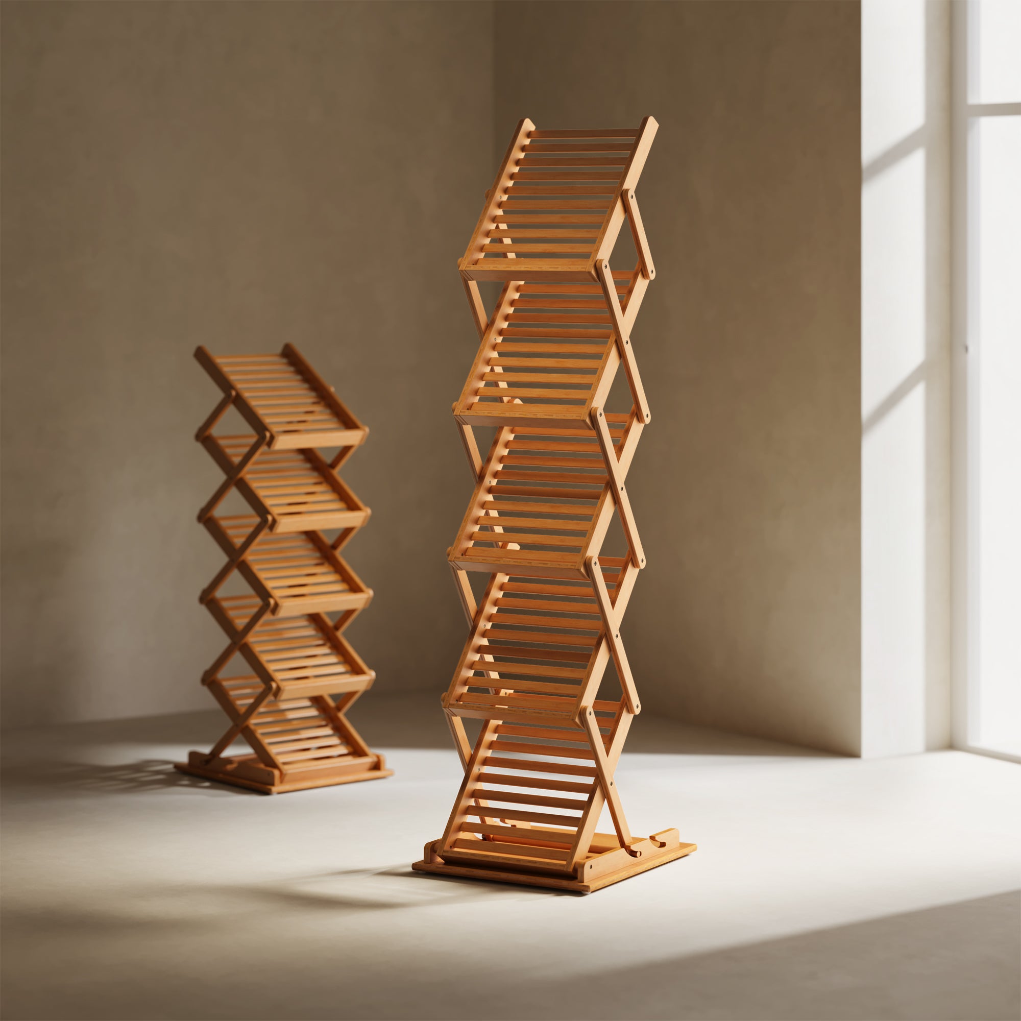 YOWOS FlowLift 5-Tier Accordion Folding Rack