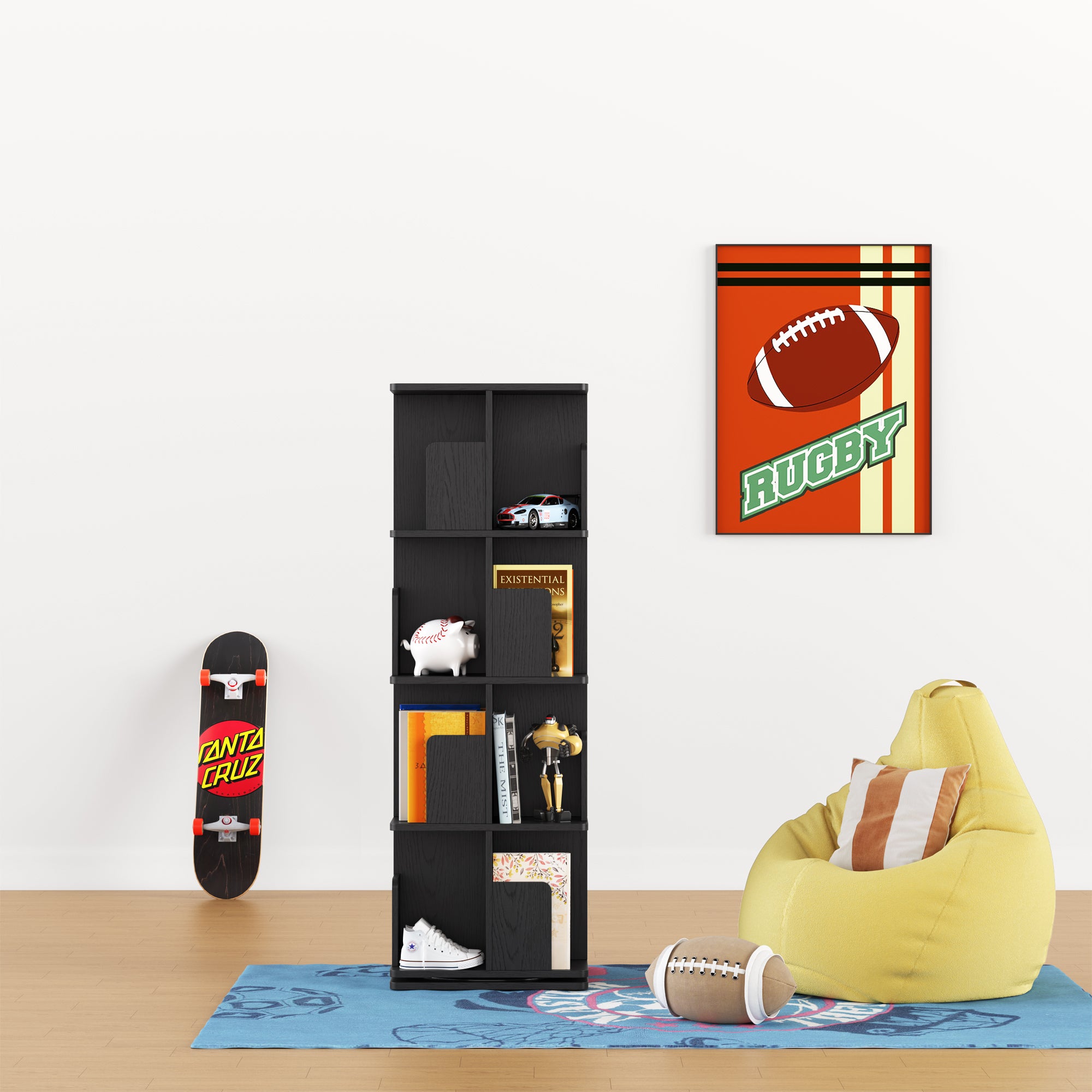 YOWOS Vortex Series Vitru Spin 360° Rotating Bookshelf / Storage Rack