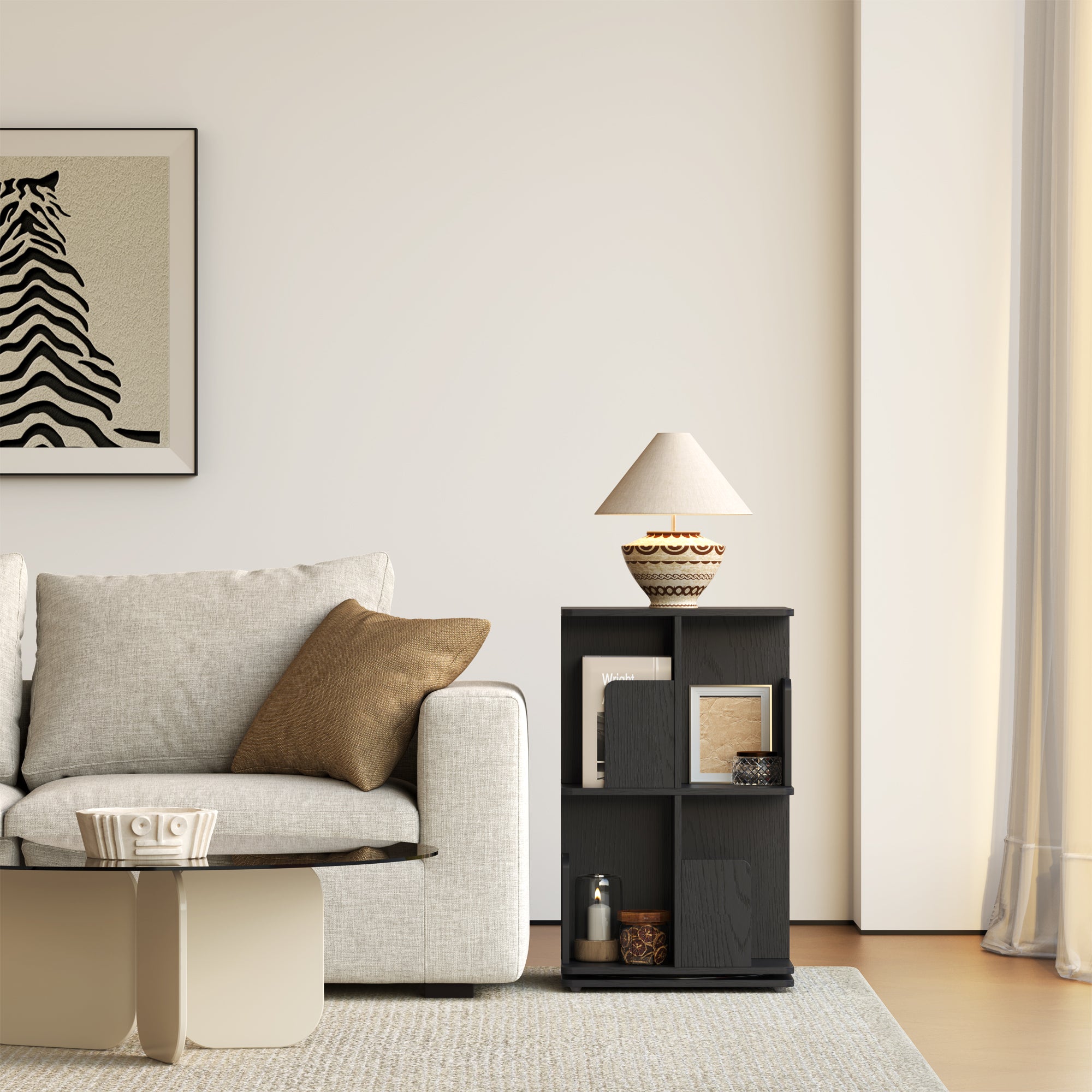 YOWOS Vortex Series Vitru Spin 360° Rotating Bookshelf / Storage Rack