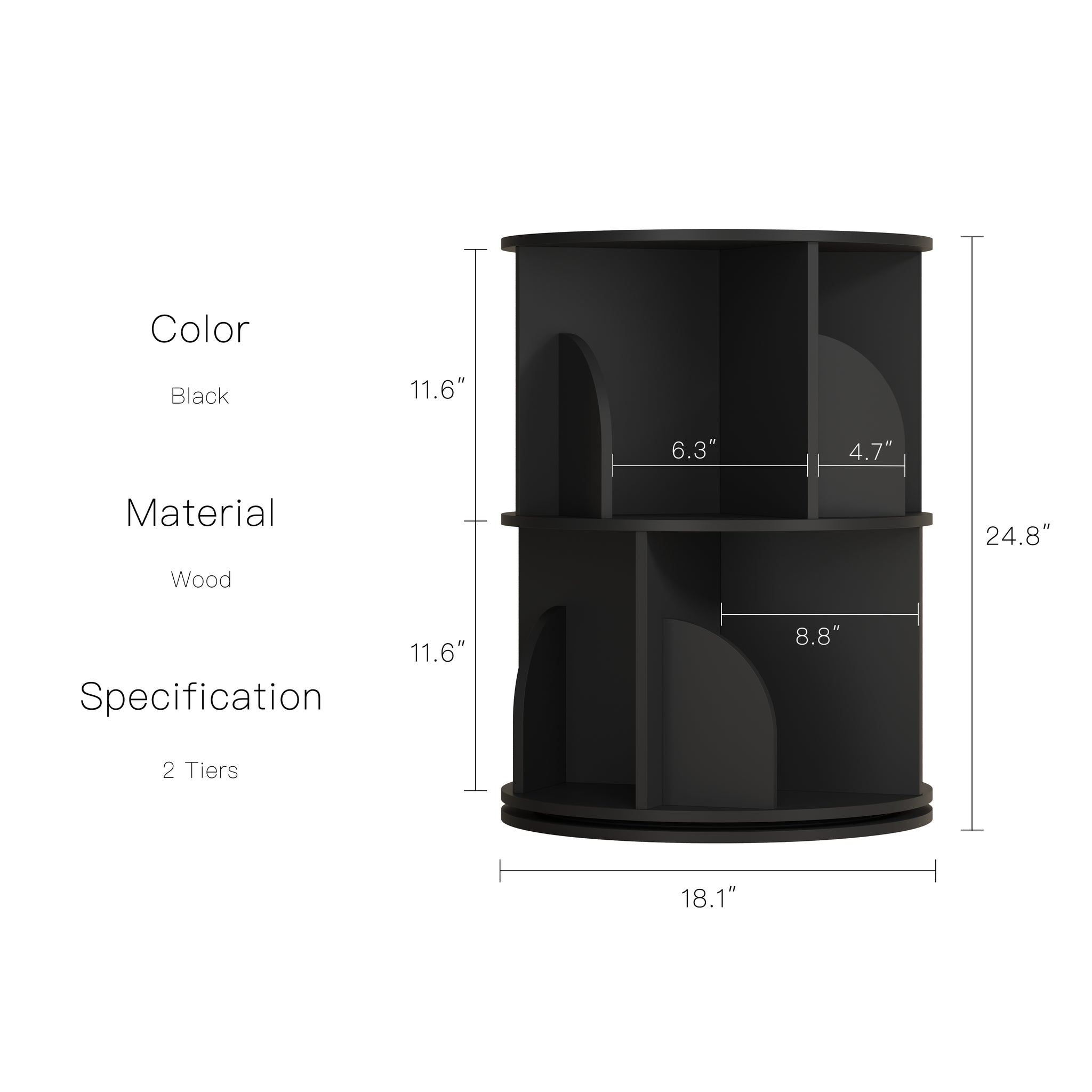 YOWOS Circinus Core 360° Rotating Storage Rack