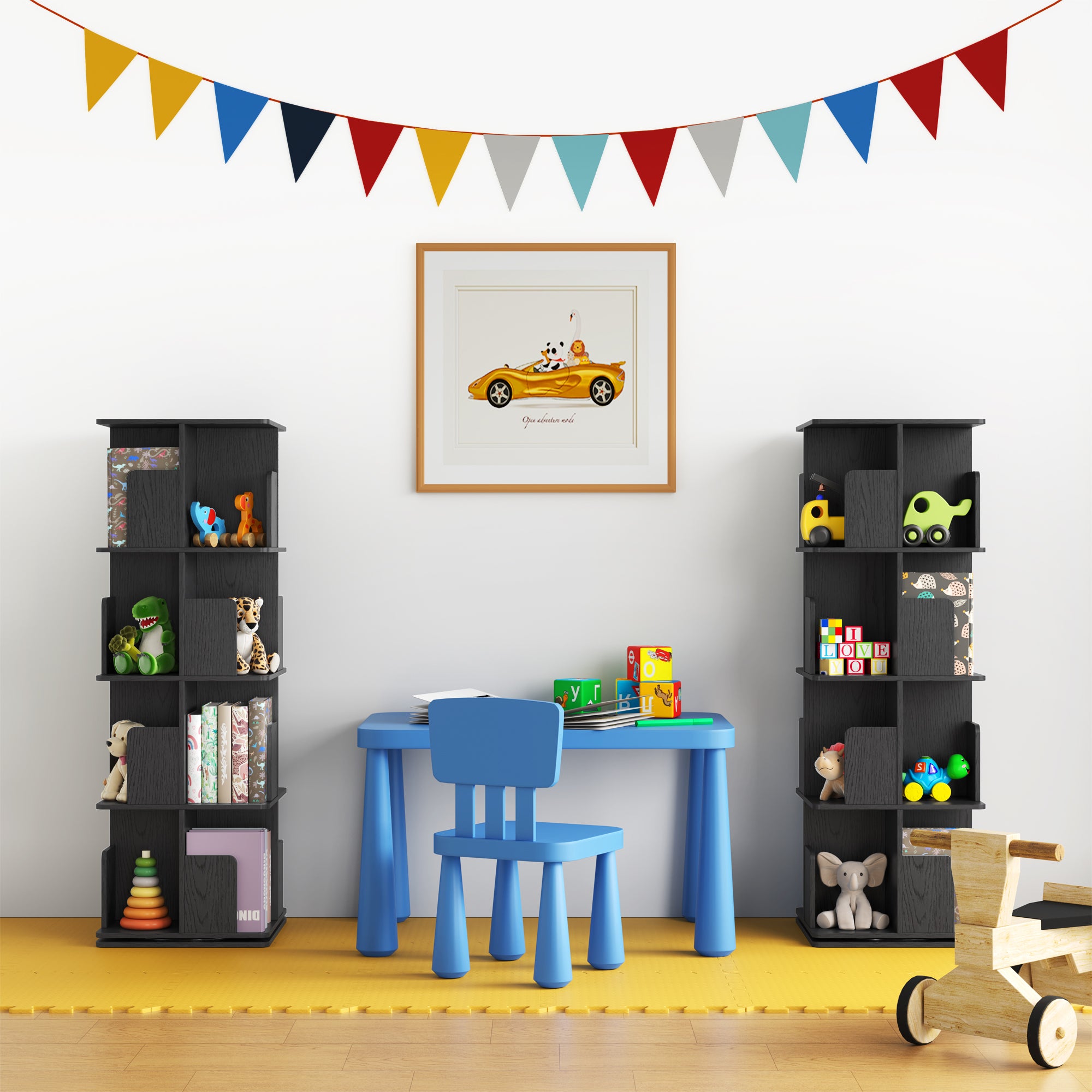 YOWOS Vortex Series Vitru Spin 360° Rotating Bookshelf / Storage Rack