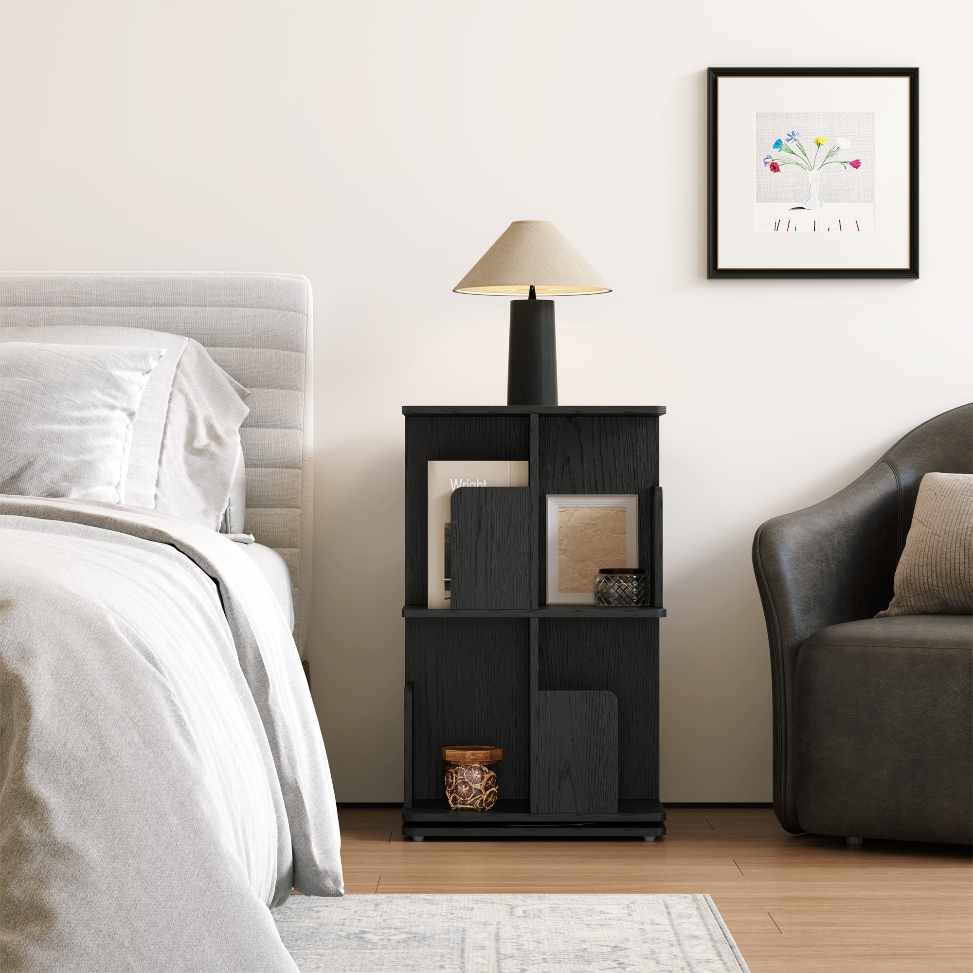 YOWOS Vortex Series Vitru Spin 360° Rotating Bookshelf / Storage Rack