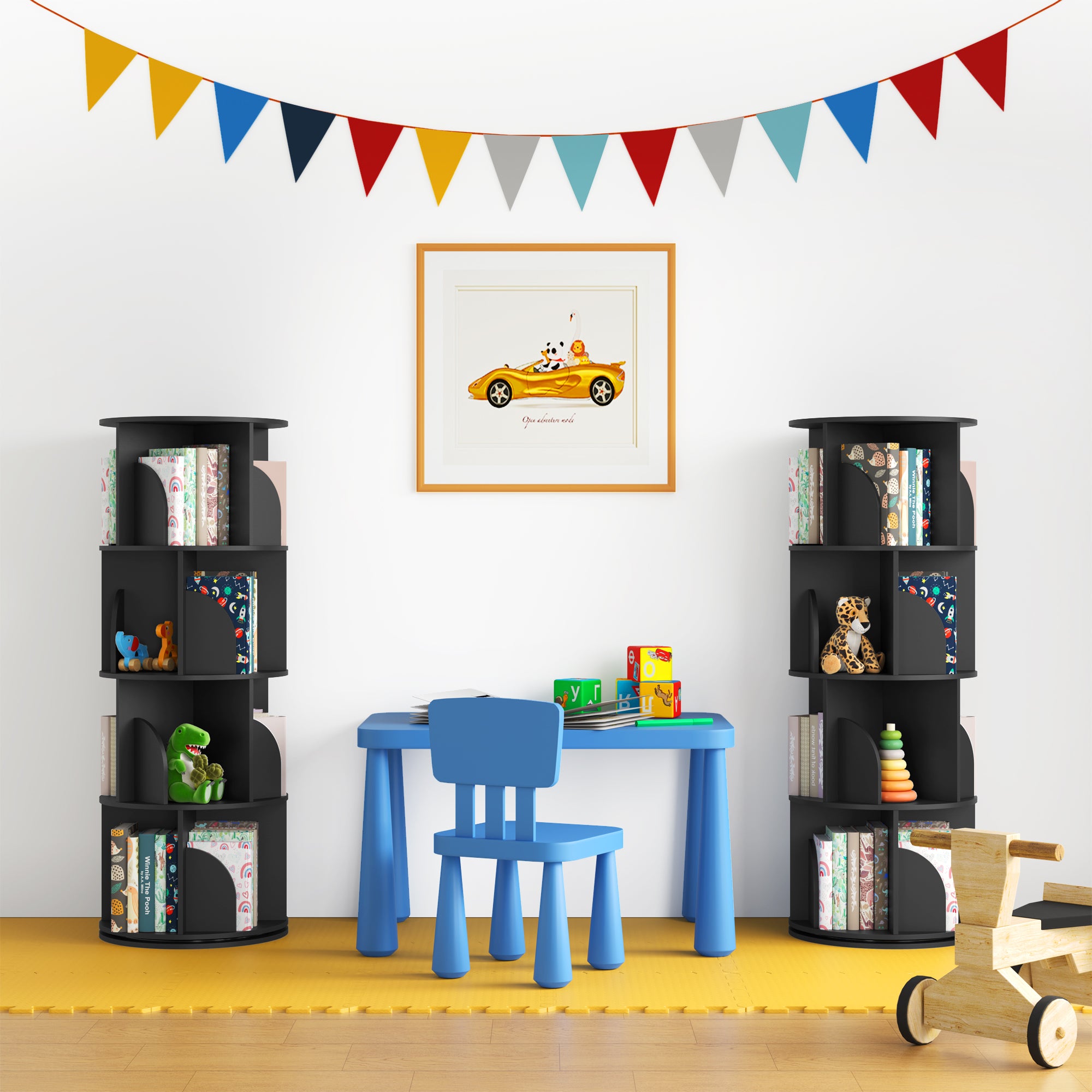 YOWOS Vortex Series Circinus Core 360° Rotating Bookshelf / Storage Rack